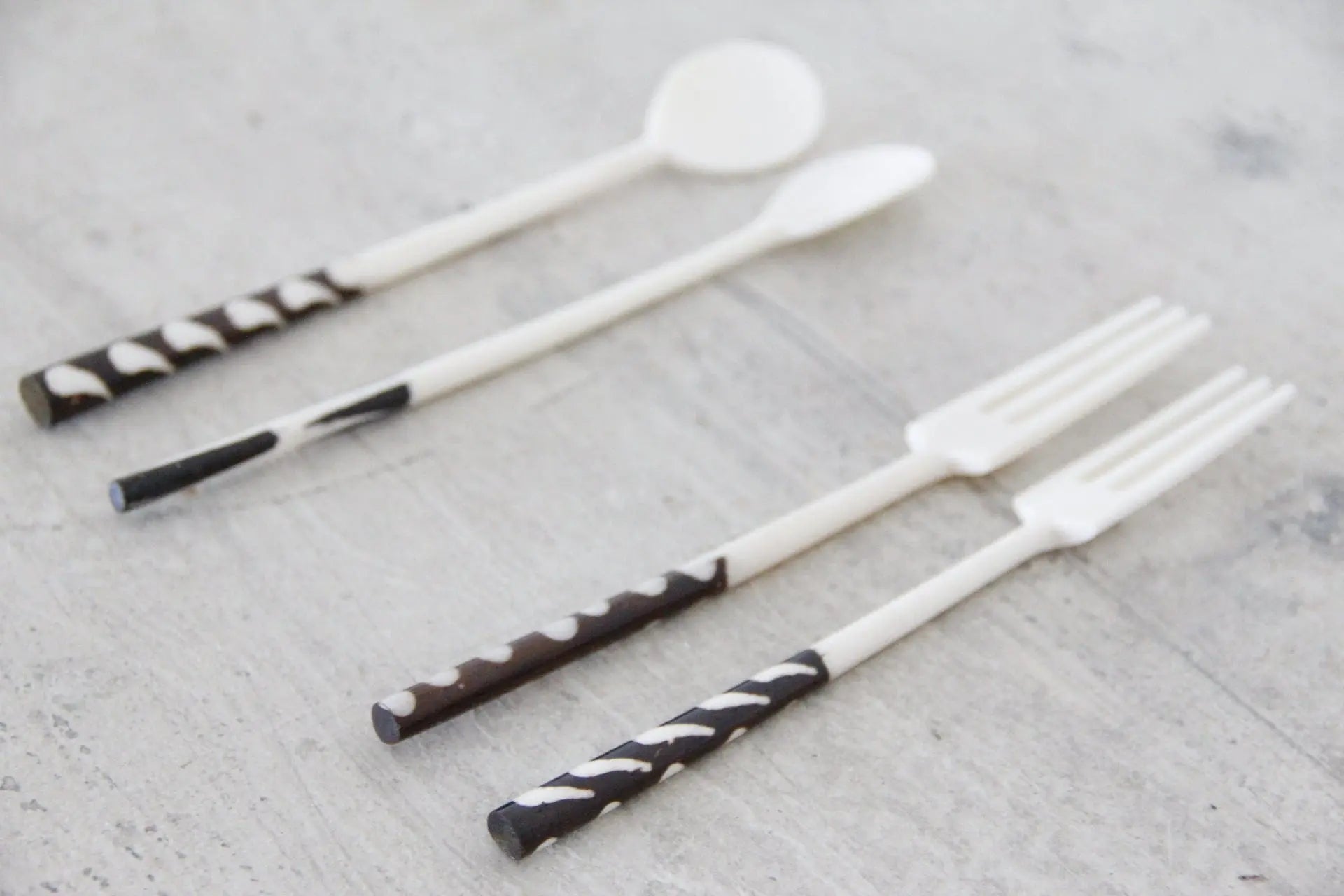 Hand Made Bone Utensils | Spoon & Charcuterie Fork  Debra Hall Lifestyle