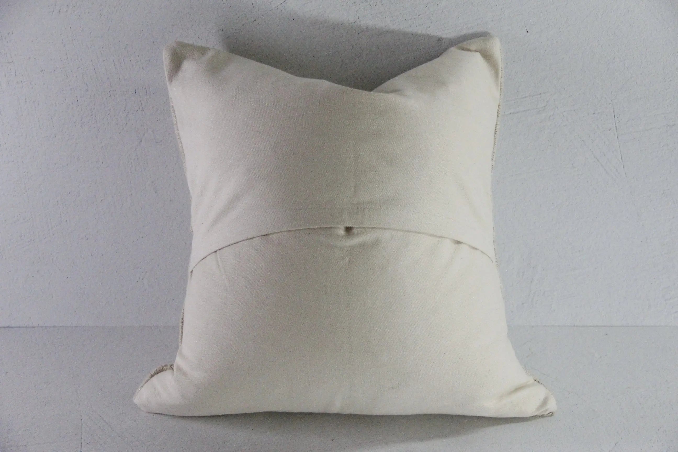 Hemp Pillow | 18" Vintage Turkish Kilim Textile Natural Cover  Debra Hall Lifestyle