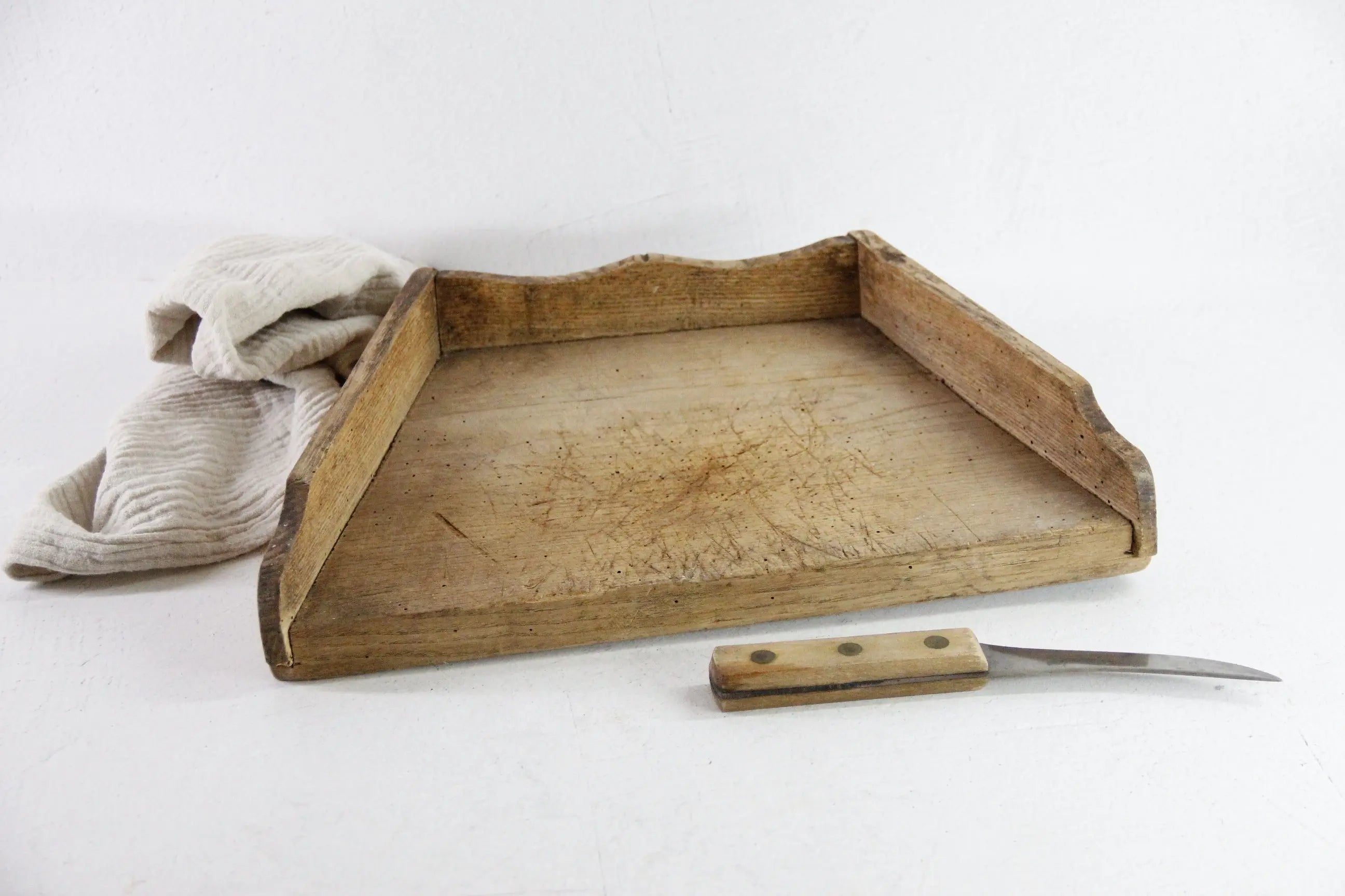 Herb Chopping Board France | Antique Wooden Kitchen Board  Debra Hall Lifestyle