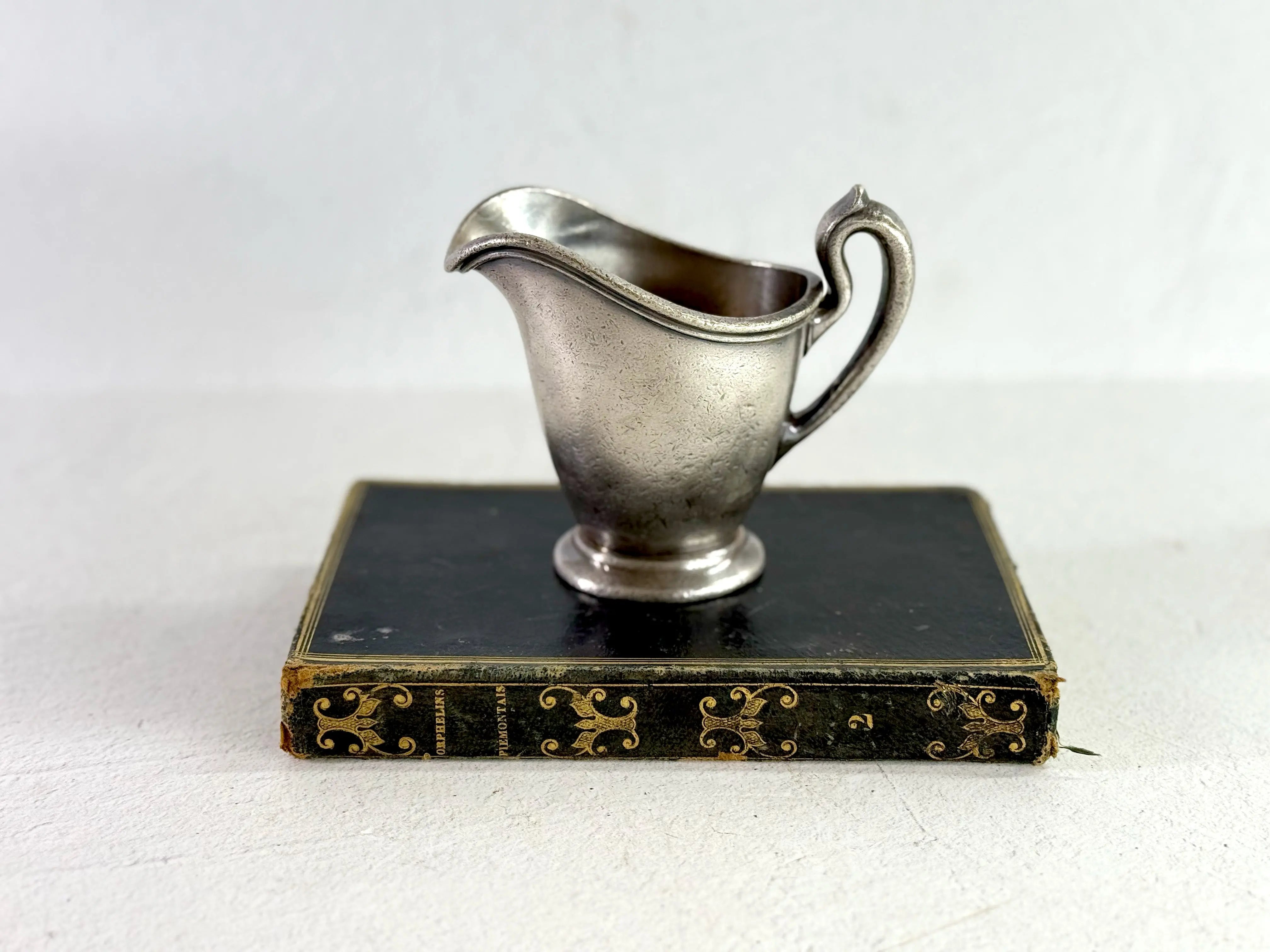 Hotel Silver Creamer | Antique Wallace Individual Pitcher  Debra Hall Lifestyle