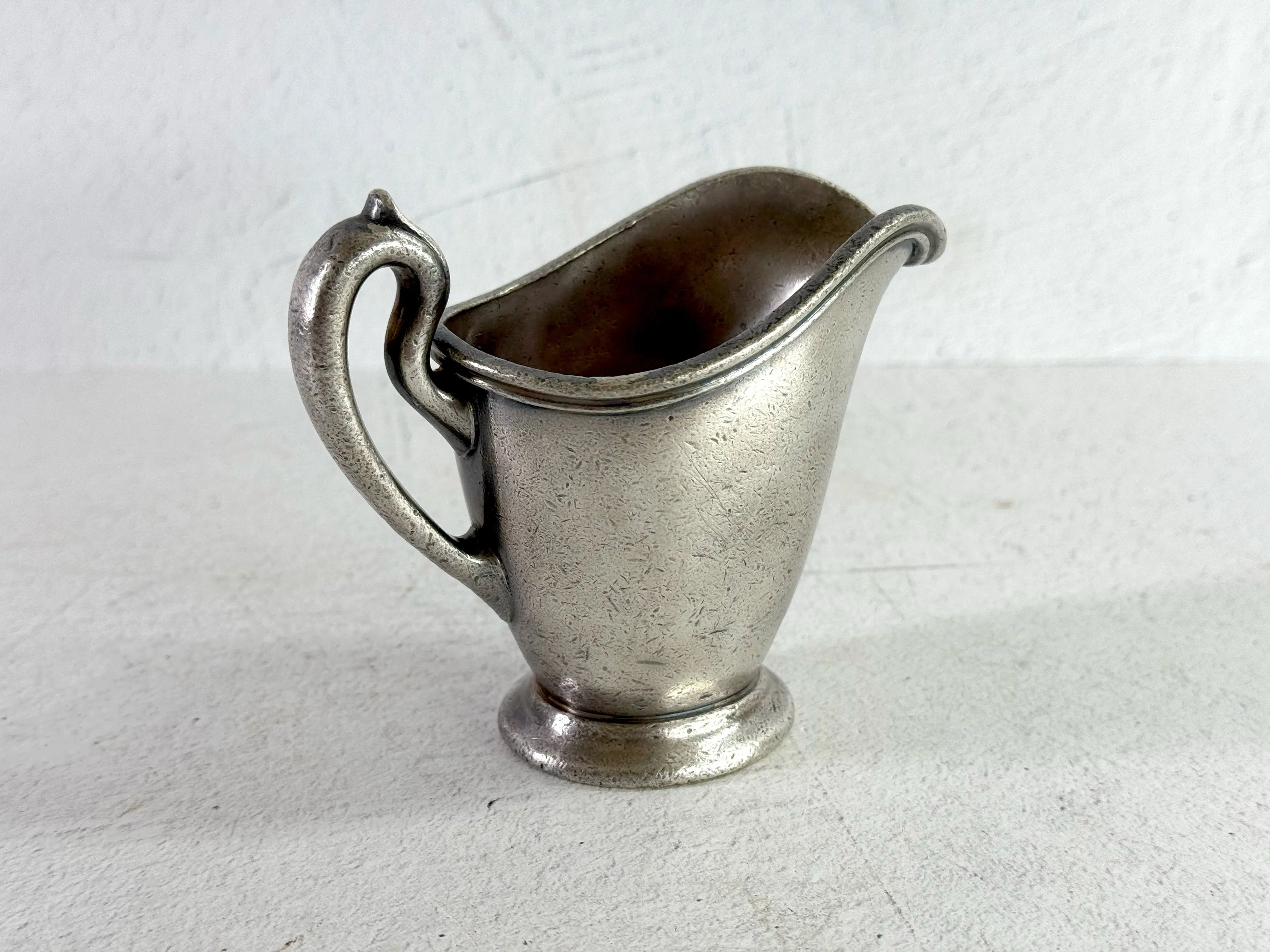 Hotel Silver Creamer | Antique Wallace Individual Pitcher  Debra Hall Lifestyle