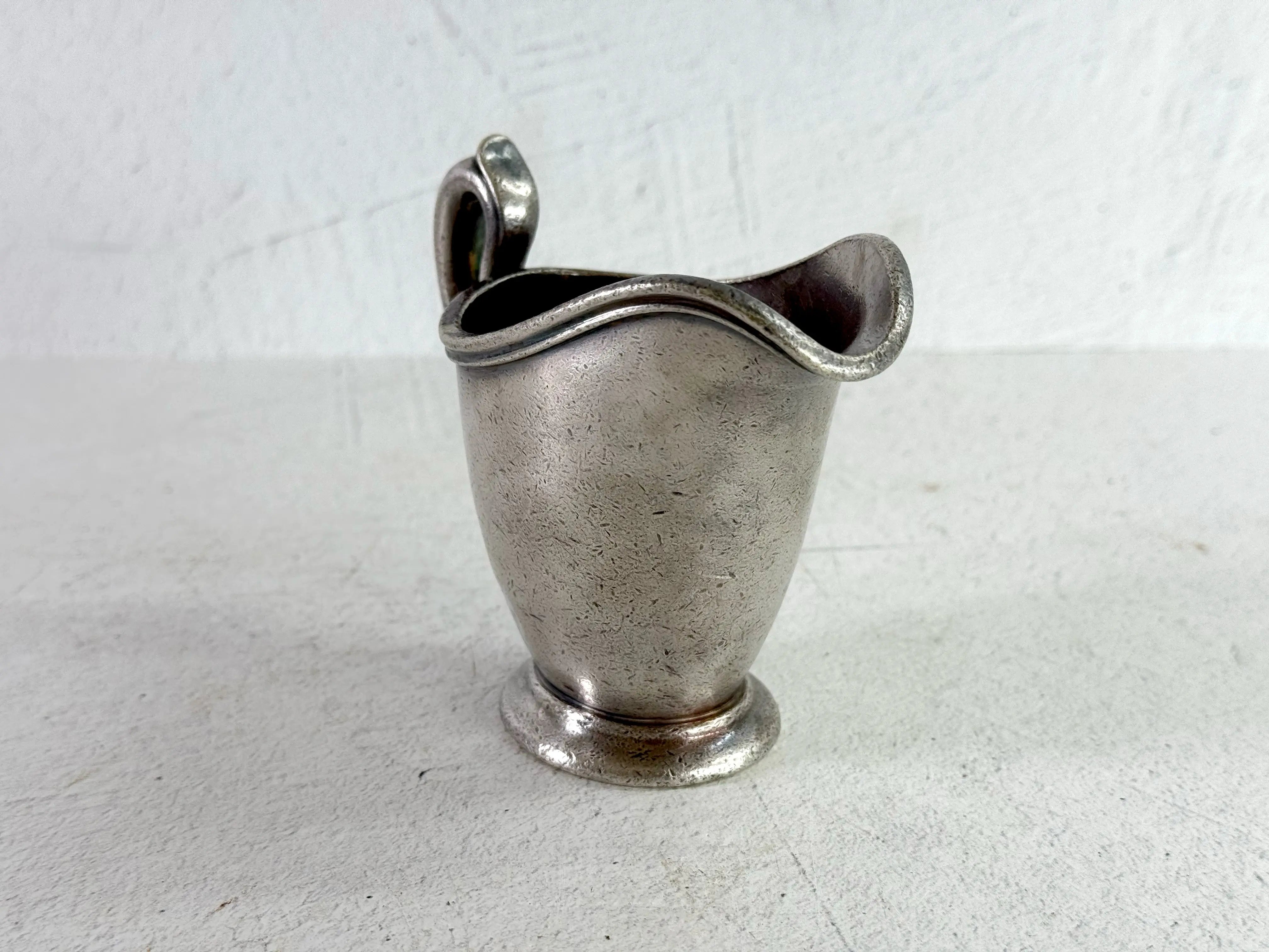 Hotel Silver Creamer | Antique Wallace Individual Pitcher  Debra Hall Lifestyle