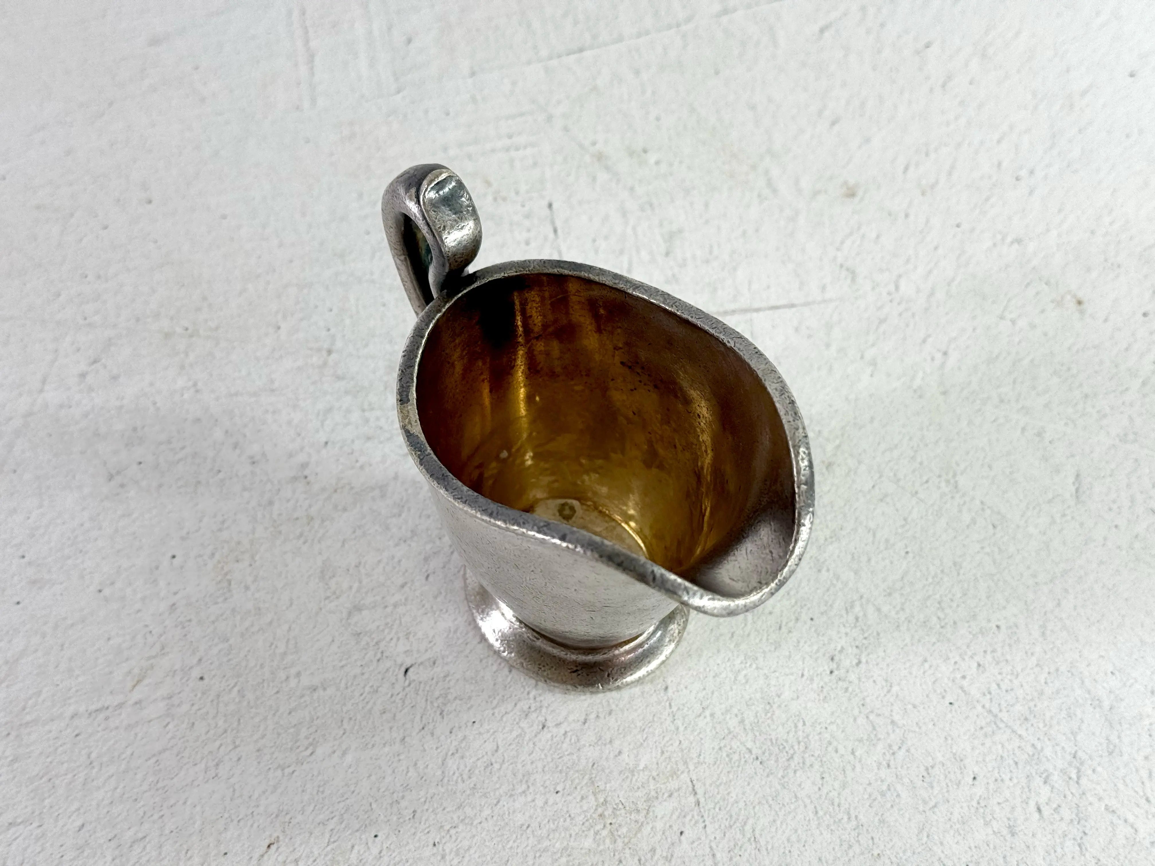 Hotel Silver Creamer | Antique Wallace Individual Pitcher  Debra Hall Lifestyle