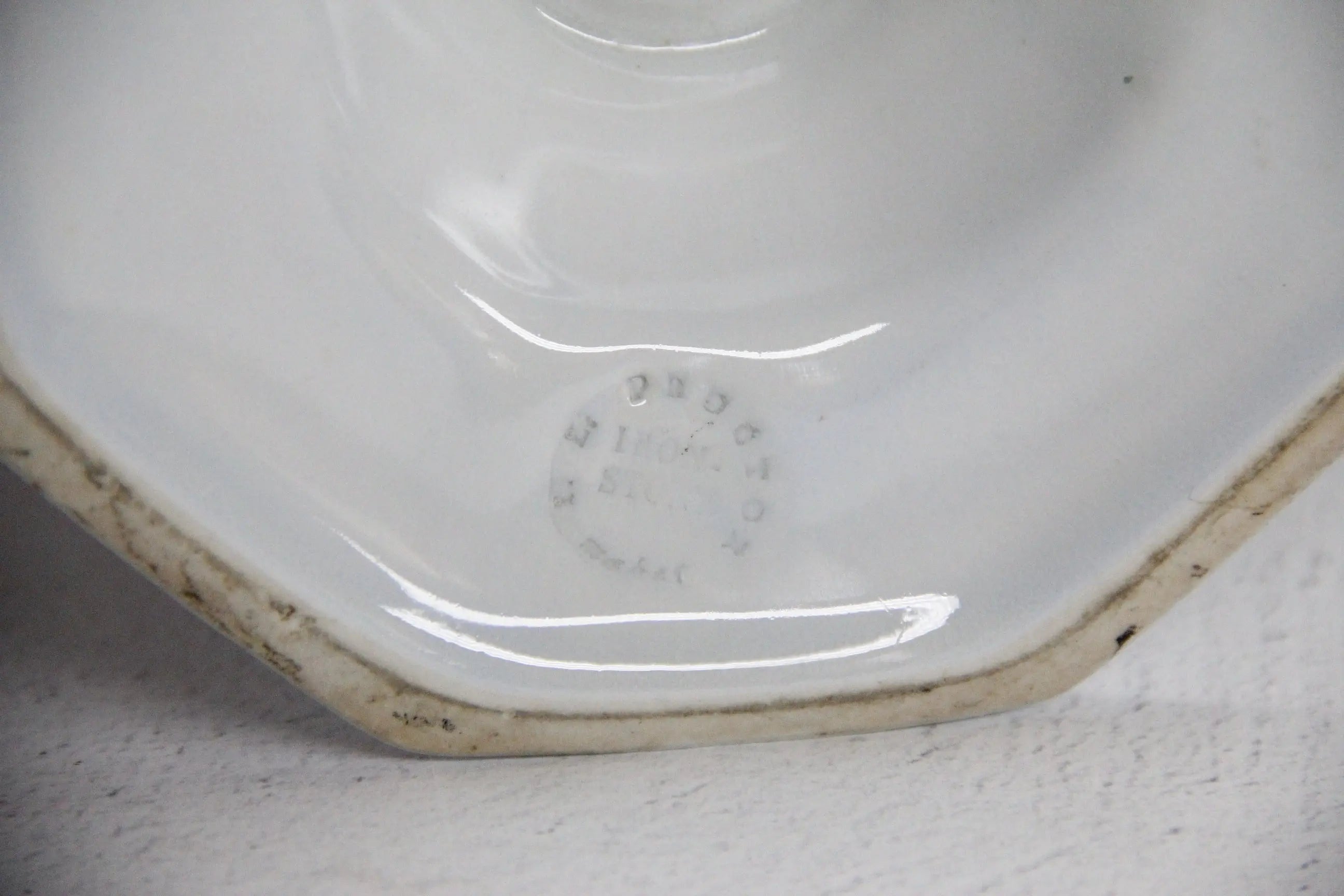 Ironstone Tureen with Ladle Antique White Staffordshire C.1840-60  Debra Hall Lifestyle