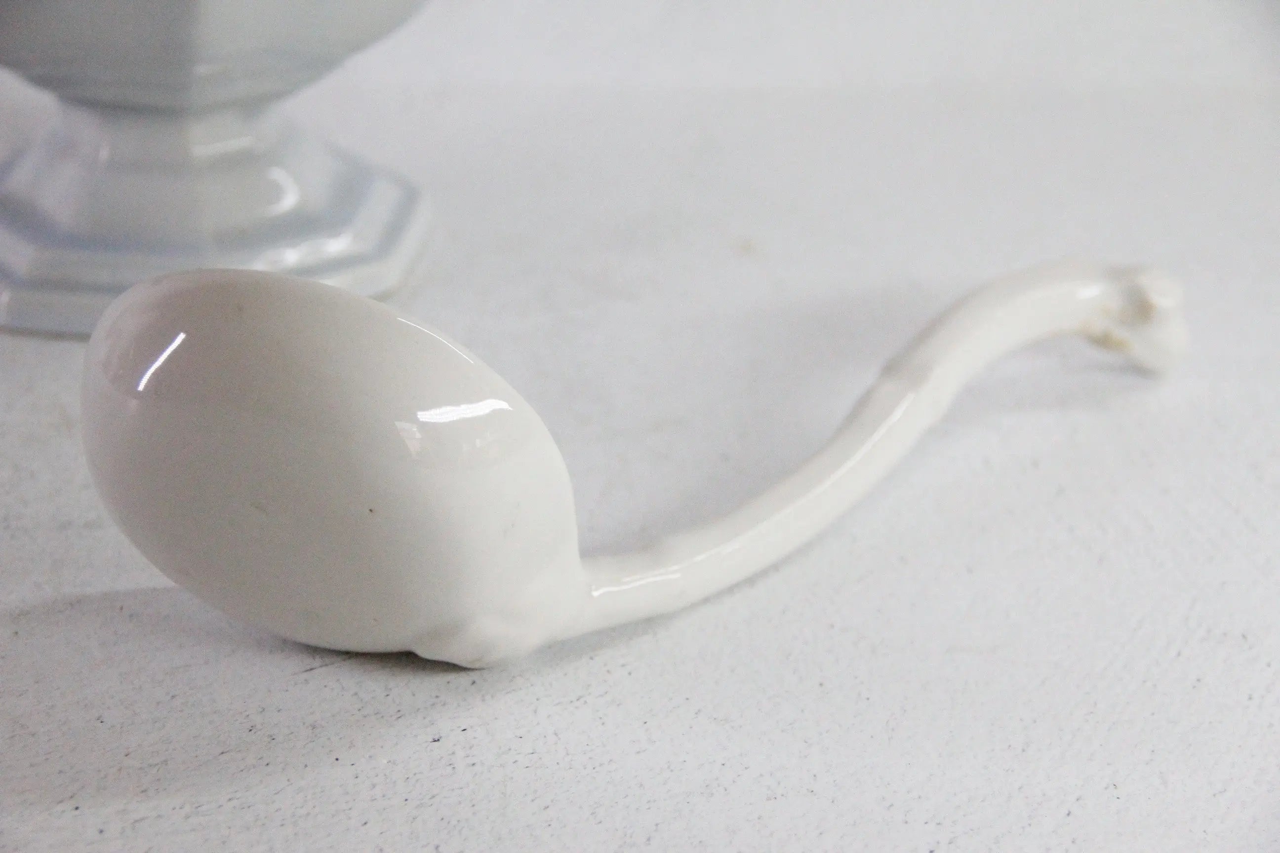 Ironstone Tureen with Ladle Antique White Staffordshire C.1840-60  Debra Hall Lifestyle
