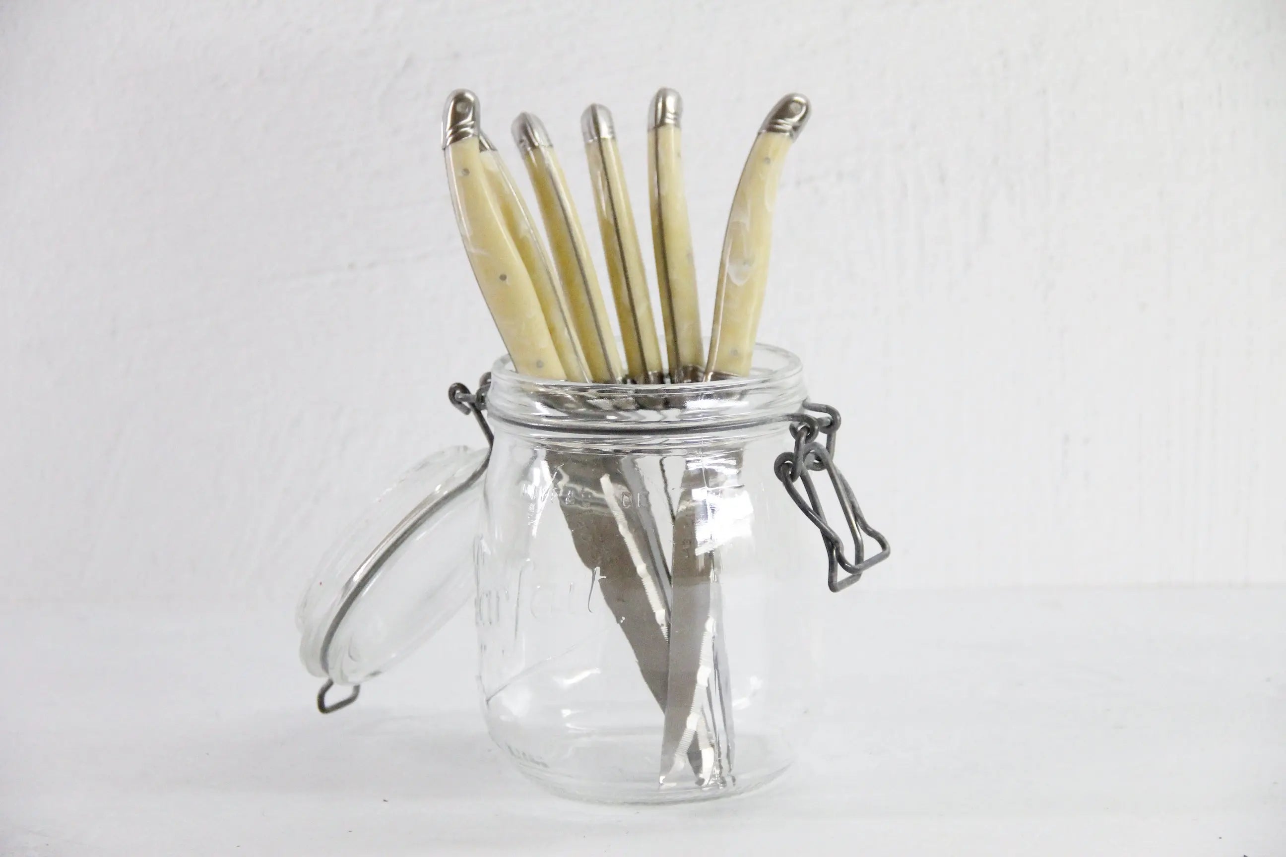 Laguiole Steak Knife Set | Vintage Cream Jean Dubost with Bee  Debra Hall Lifestyle