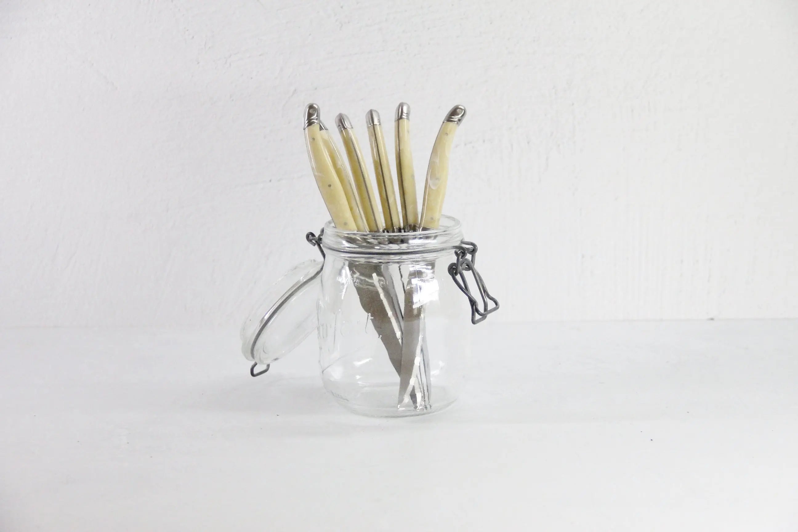 Laguiole Steak Knife Set | Vintage Cream Jean Dubost with Bee  Debra Hall Lifestyle