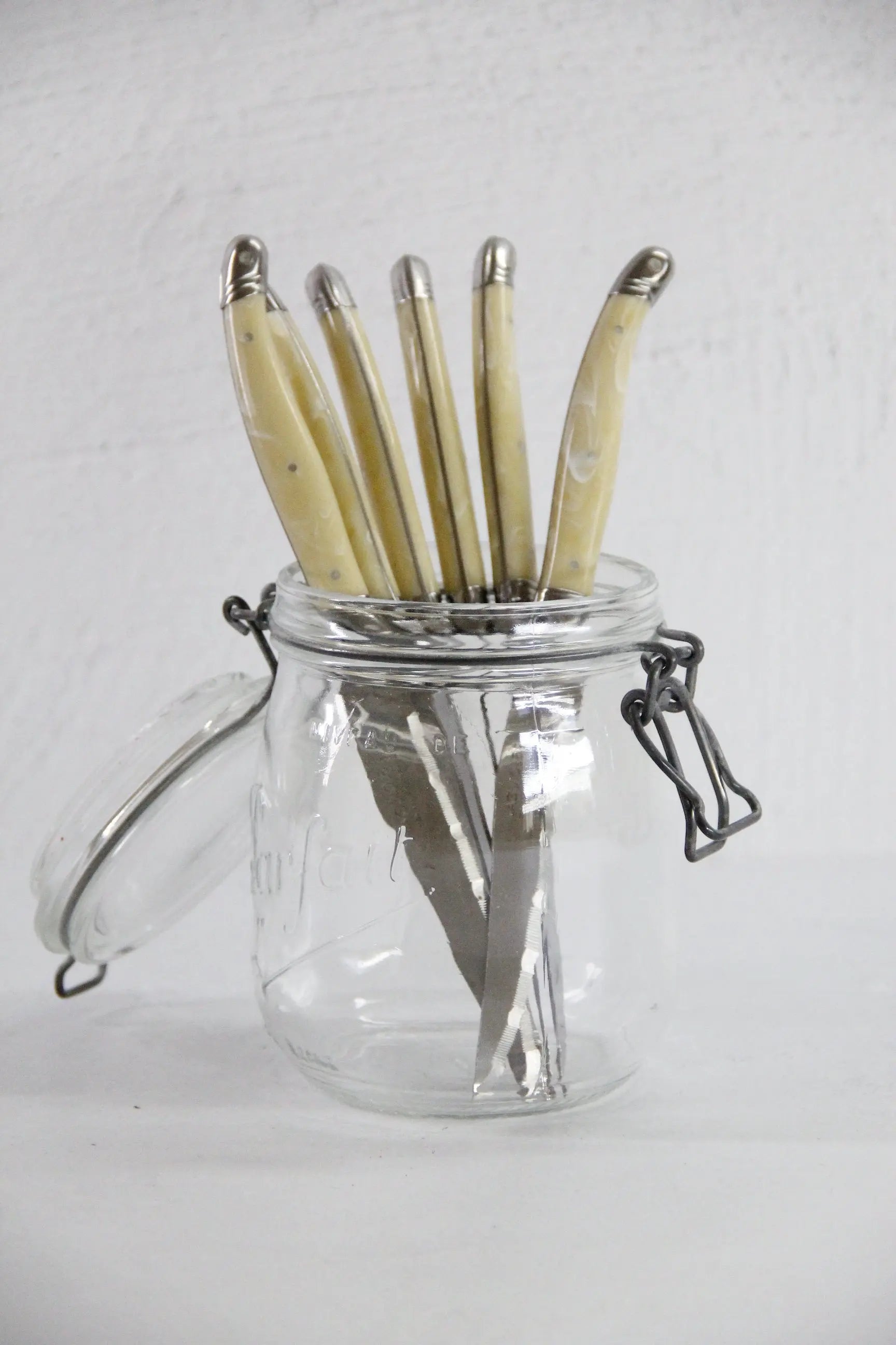 Laguiole Steak Knife Set | Vintage Cream Jean Dubost with Bee  Debra Hall Lifestyle