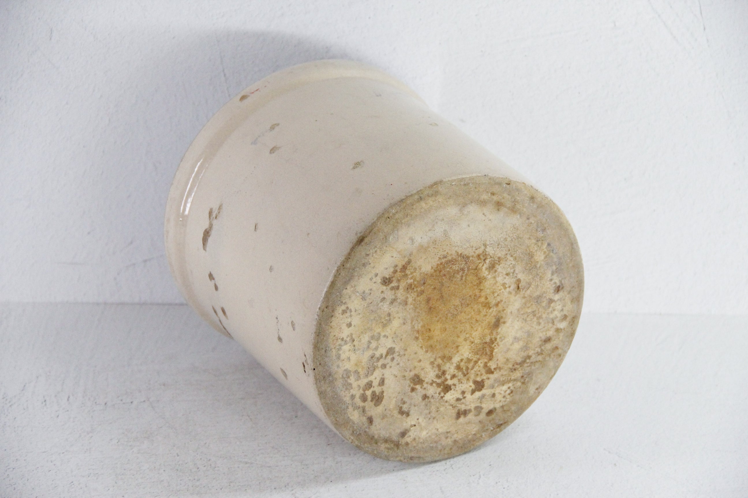 Antique 1 Gallon Stoneware Crock For Utensils | Rustic