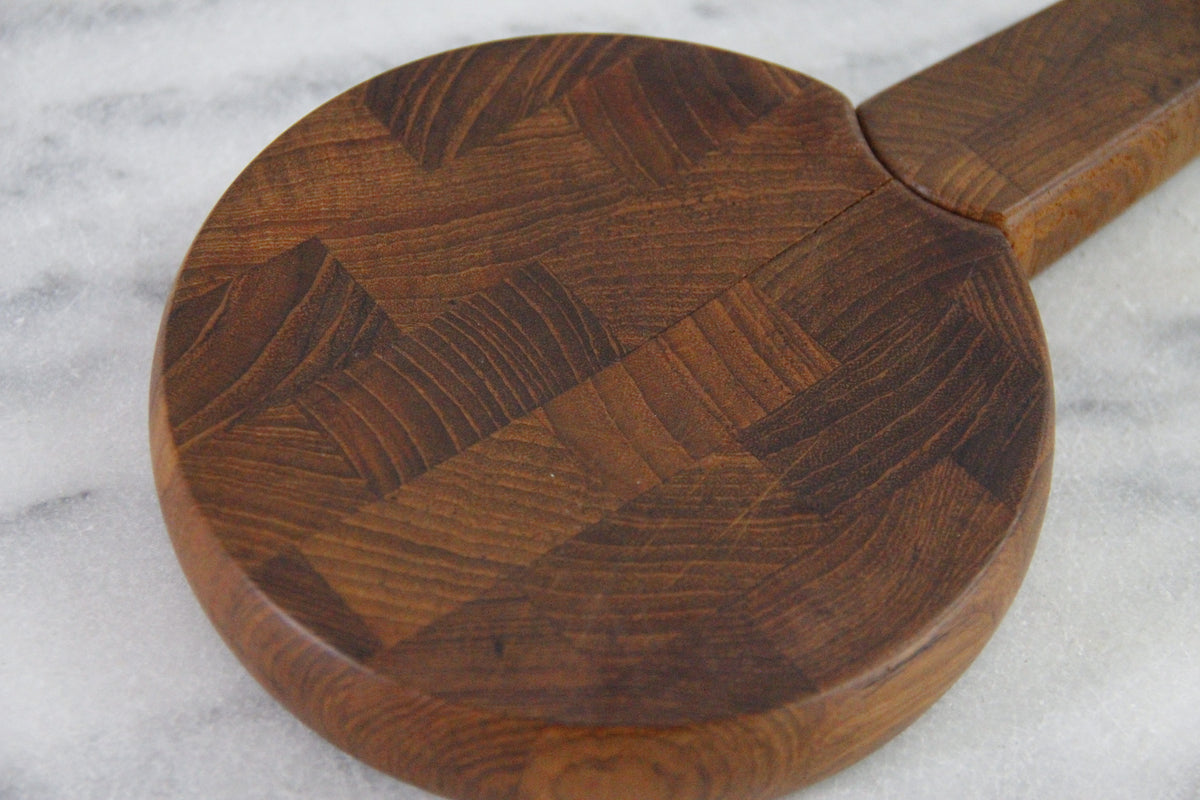 Vintage Dansk Cheese Board With Knife | Small Cutting Board