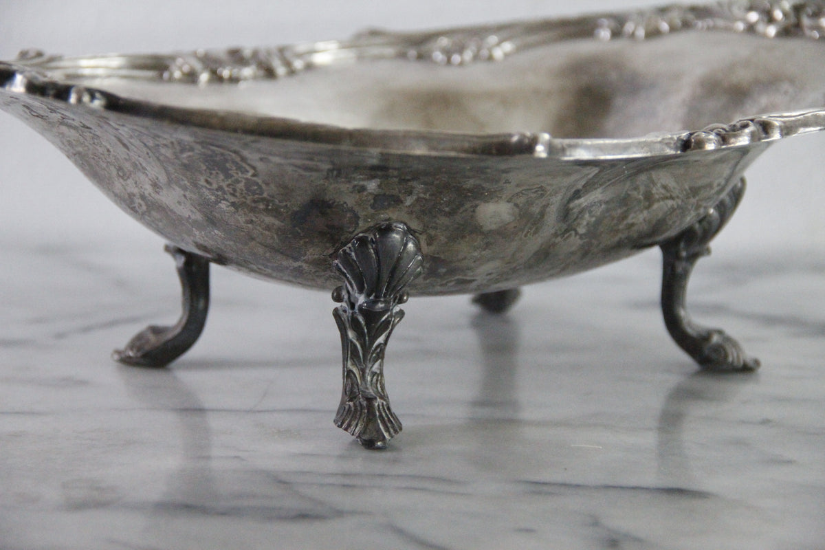 Vintage F.B. Rogers Silverplate Footed Centerpiece Bowl | Large