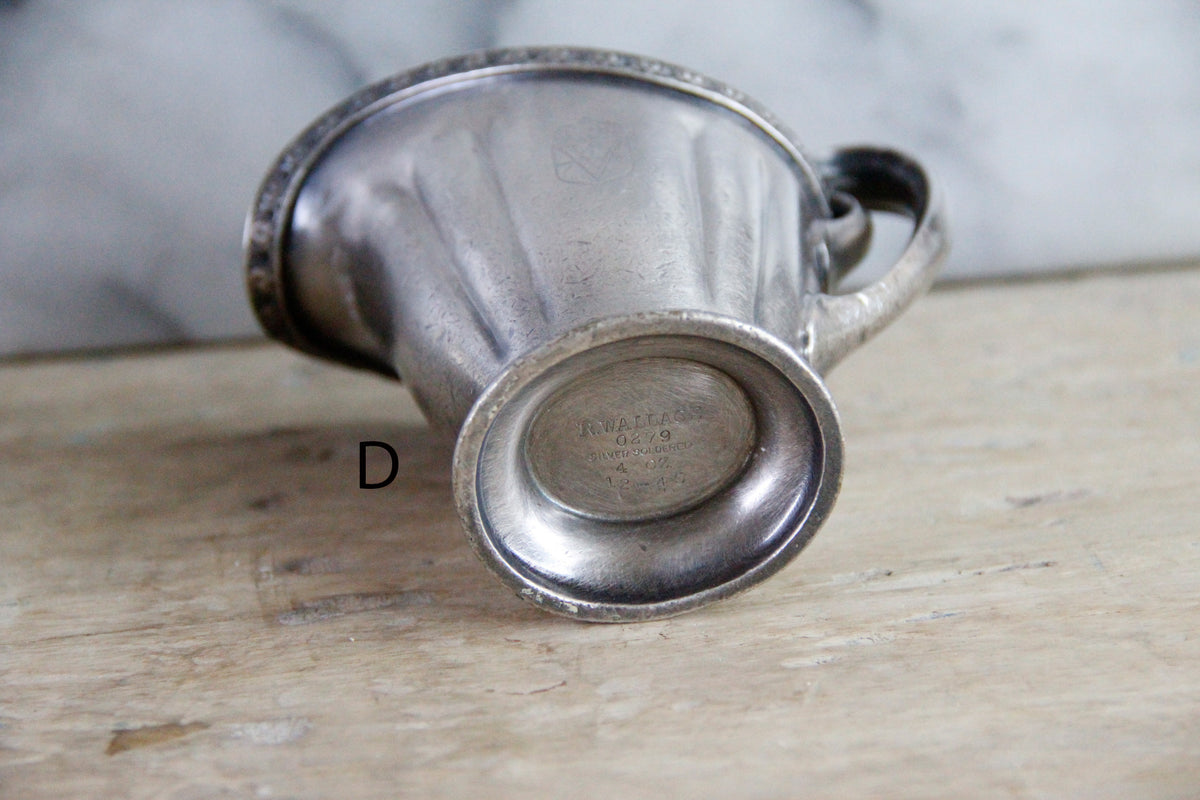 Vintage Hotel Silver R. Wallace Silver Soldered Serveware