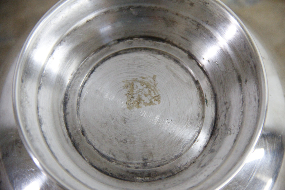 Vintage Sheridan Silverplate Pedestal Bowl Footed Serving Bowl