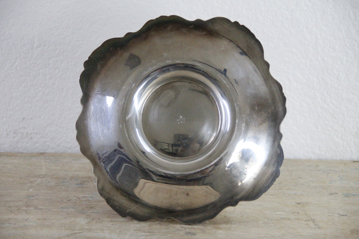 Vintage Wallace Silverplate Sauce Bowl Baroque 247 with Underplate