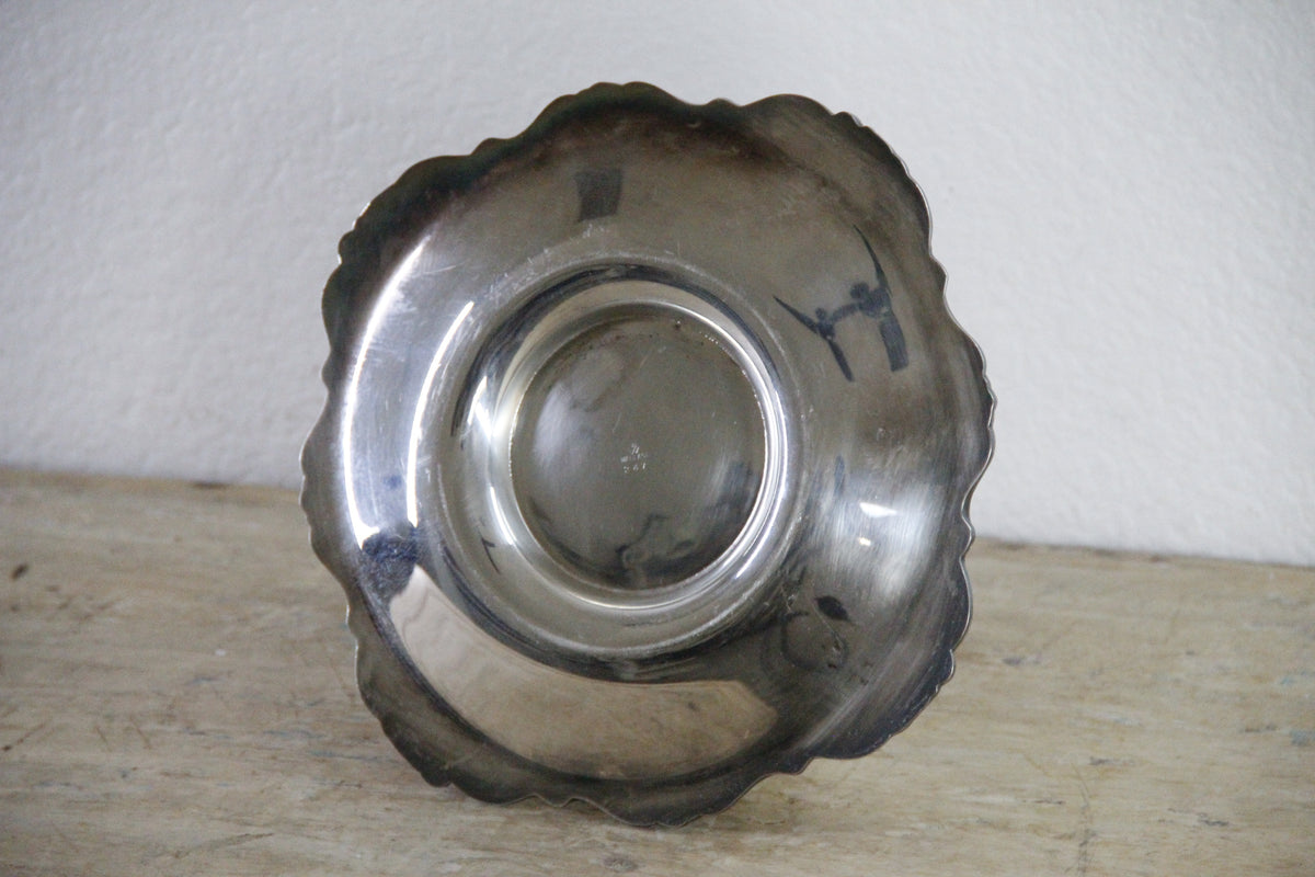 Vintage Wallace Silverplate Sauce Bowl Baroque 247 with Underplate