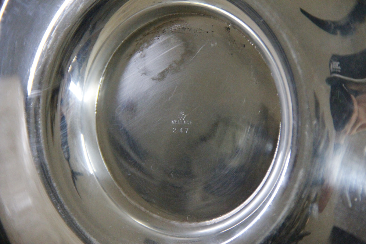 Vintage Wallace Silverplate Sauce Bowl Baroque 247 with Underplate