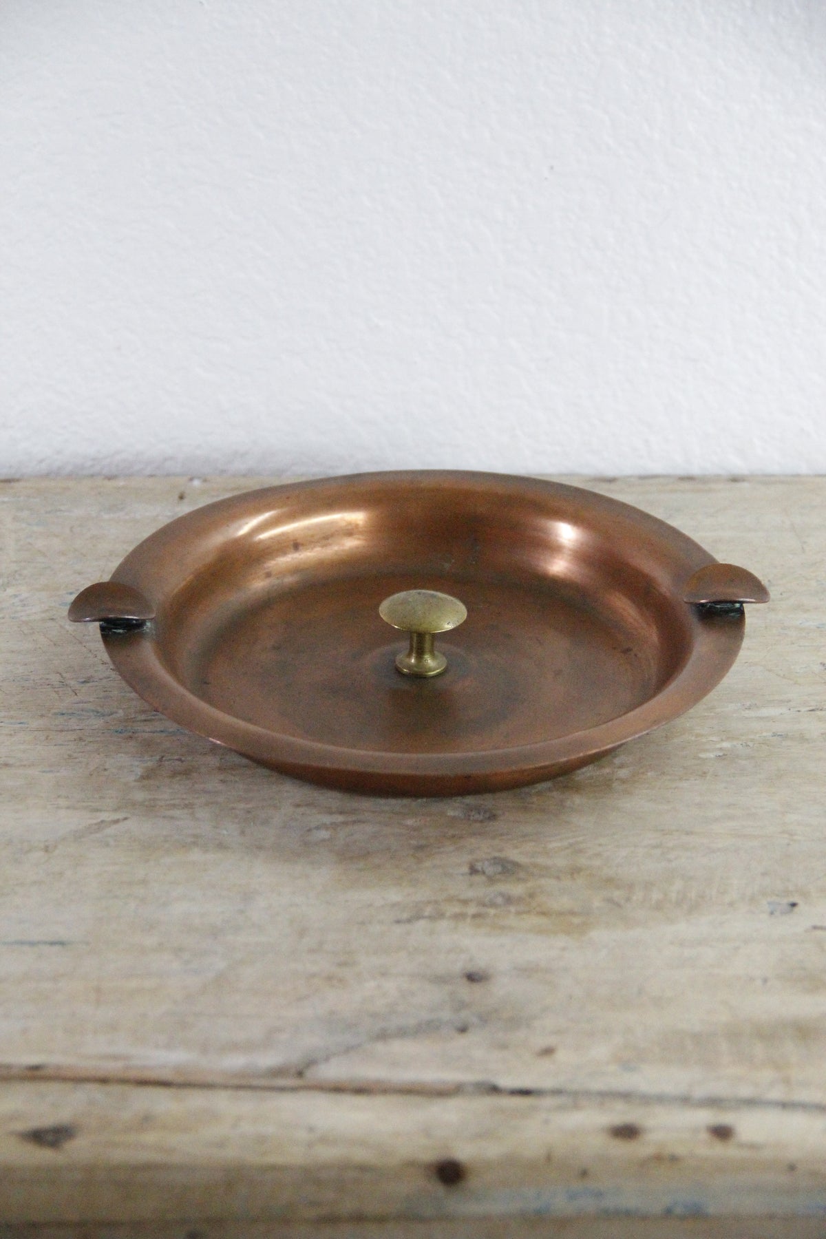 Vintage Copper Ashtray Dean Barrick Pasadena Copper & Brass