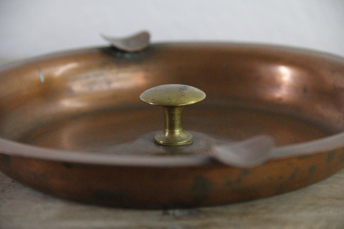 Vintage Copper Ashtray Dean Barrick Pasadena Copper & Brass