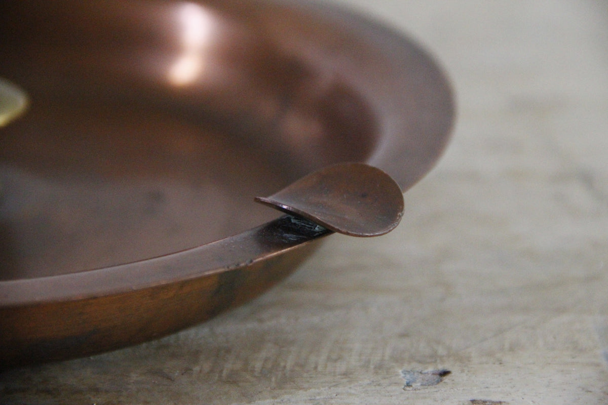 Vintage Copper Ashtray Dean Barrick Pasadena Copper & Brass