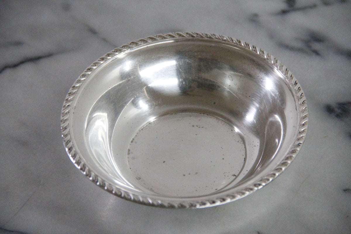Vintage Sterling Silver Bon Bon Dish Preisner Silver Co