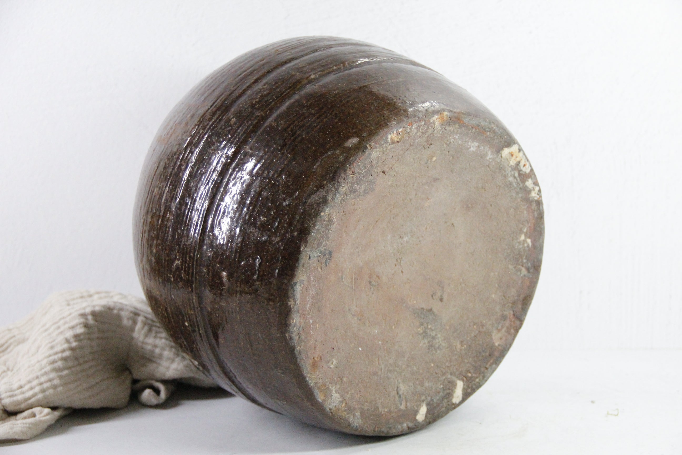 Antique Brown Glazed Pottery | Chinese Martaban Jar-Pot