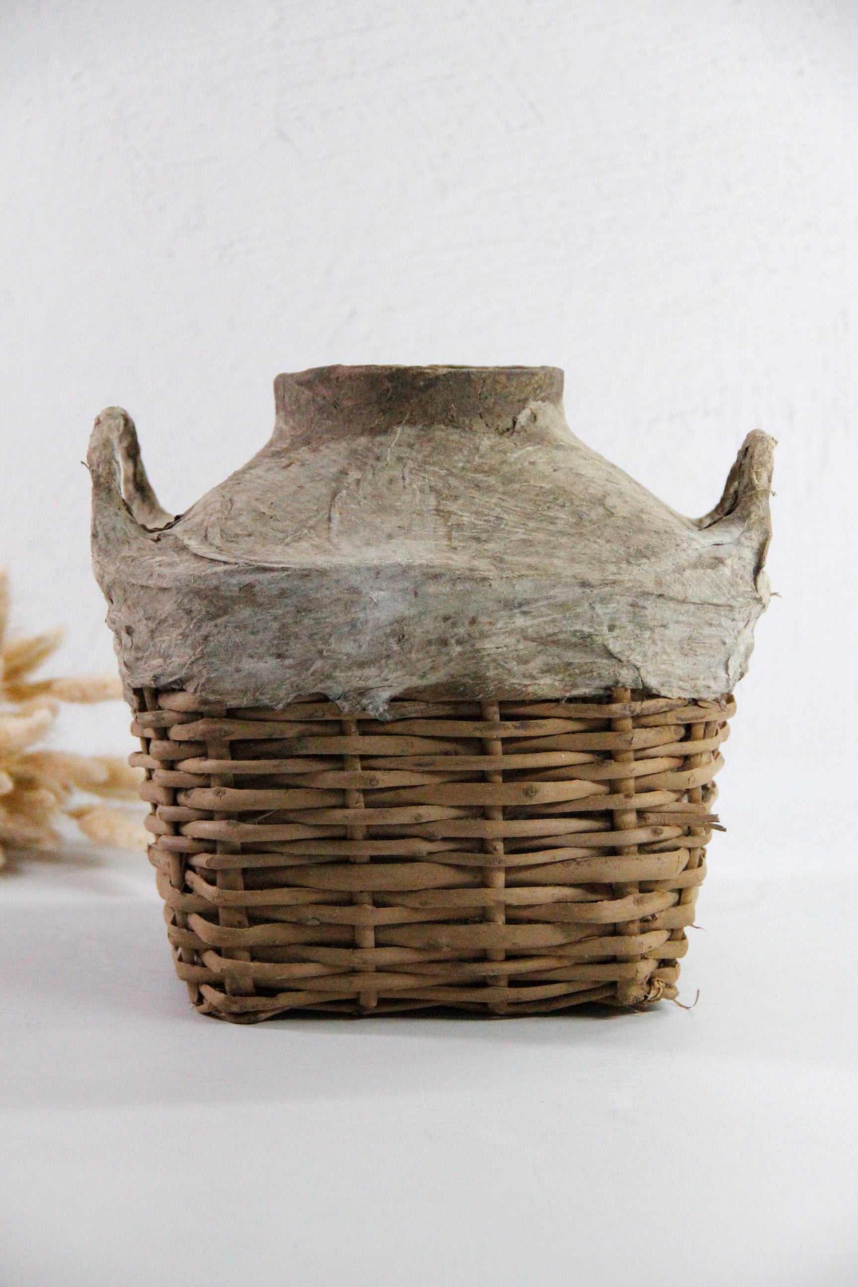 Antique Chinese Basket Shanxi | Willow Food Storage Vessel