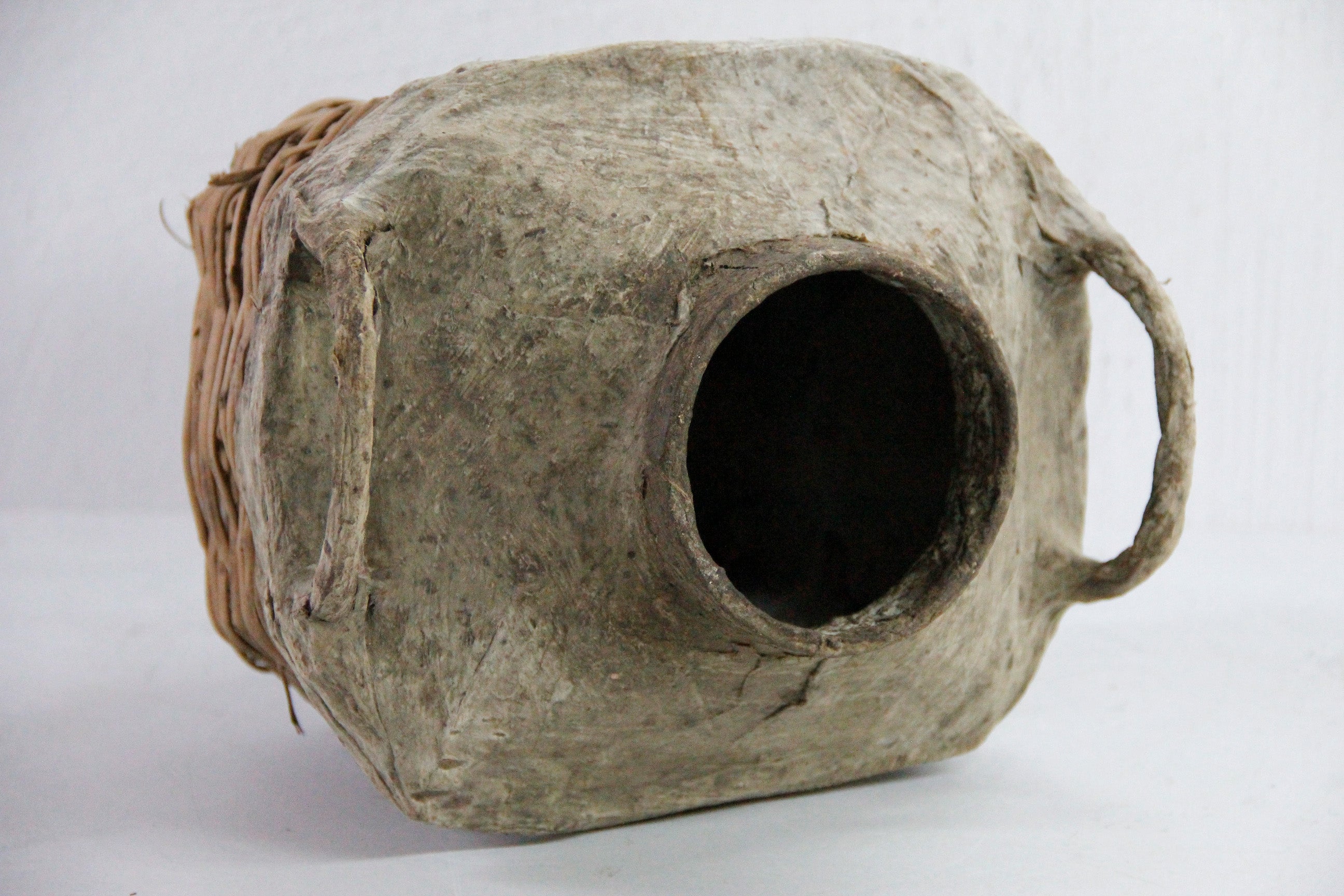 Antique Chinese Basket Shanxi | Willow Food Storage Vessel