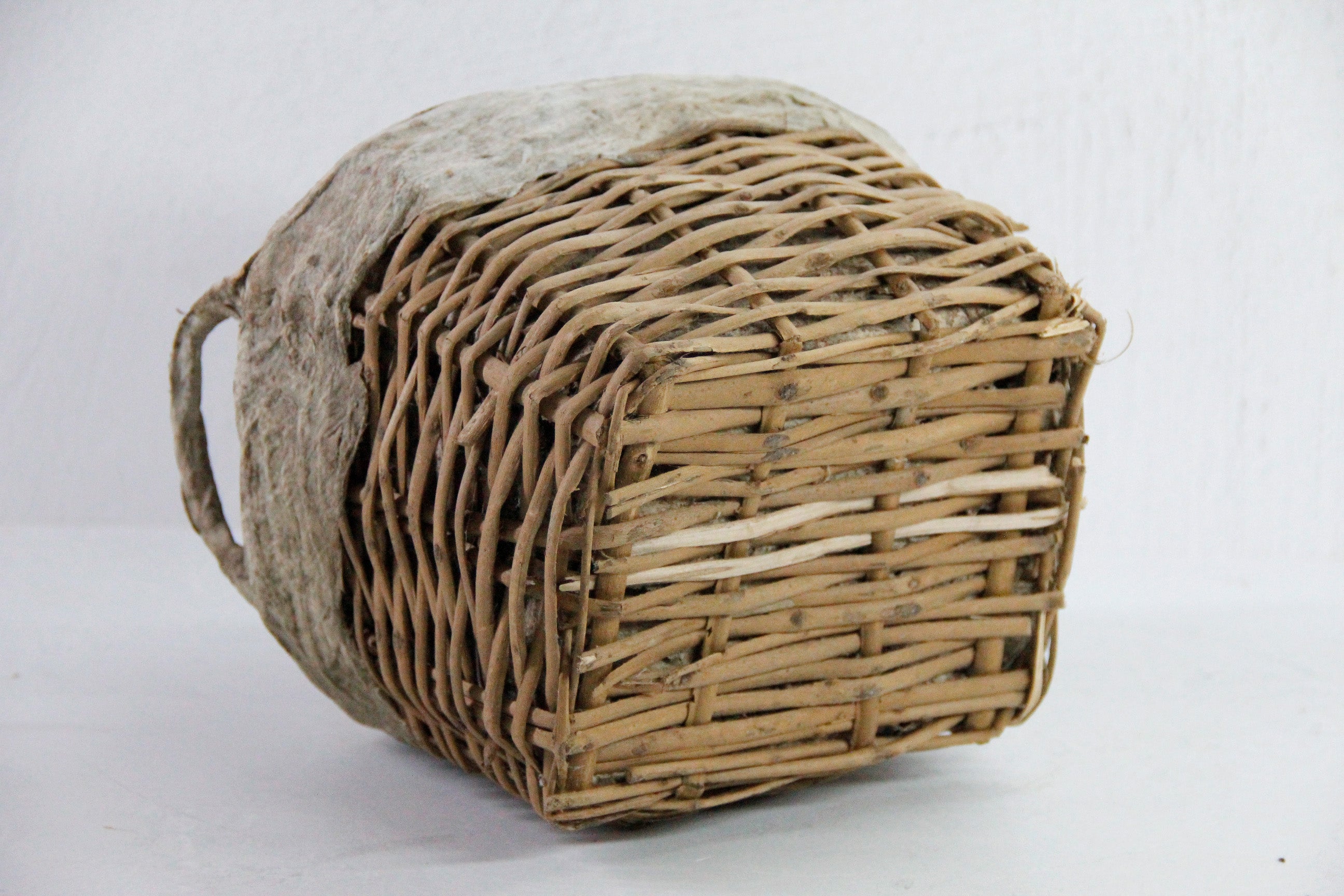 Antique Chinese Basket Shanxi | Willow Food Storage Vessel