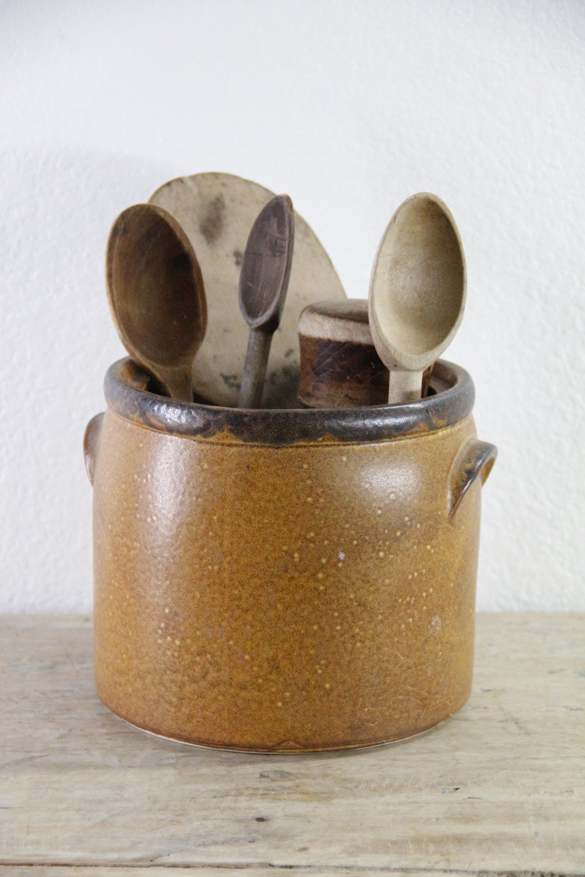 Vintage McCoy Pottery Crock | Two Handle Stoneware Planter