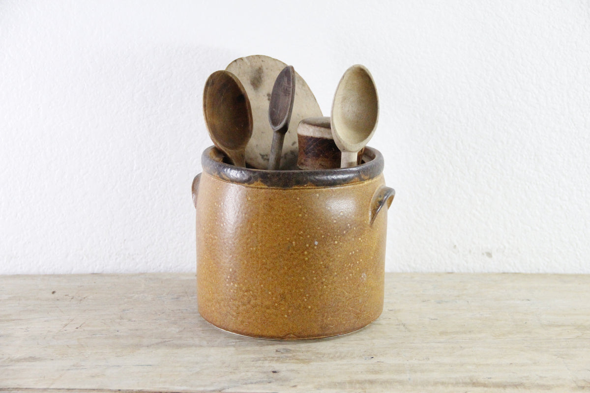 Vintage McCoy Pottery Crock | Two Handle Stoneware Planter
