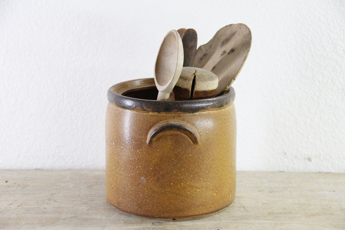 Vintage McCoy Pottery Crock | Two Handle Stoneware Planter