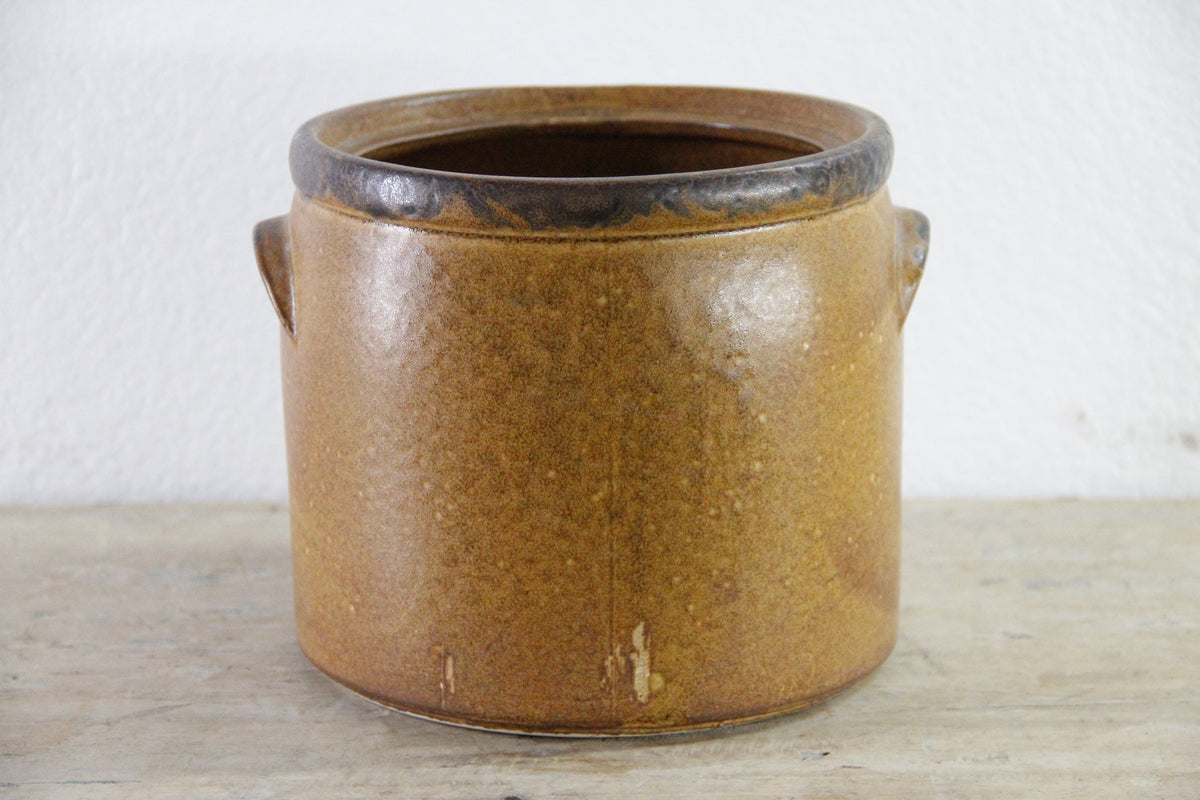 Vintage McCoy Pottery Crock | Two Handle Stoneware Planter