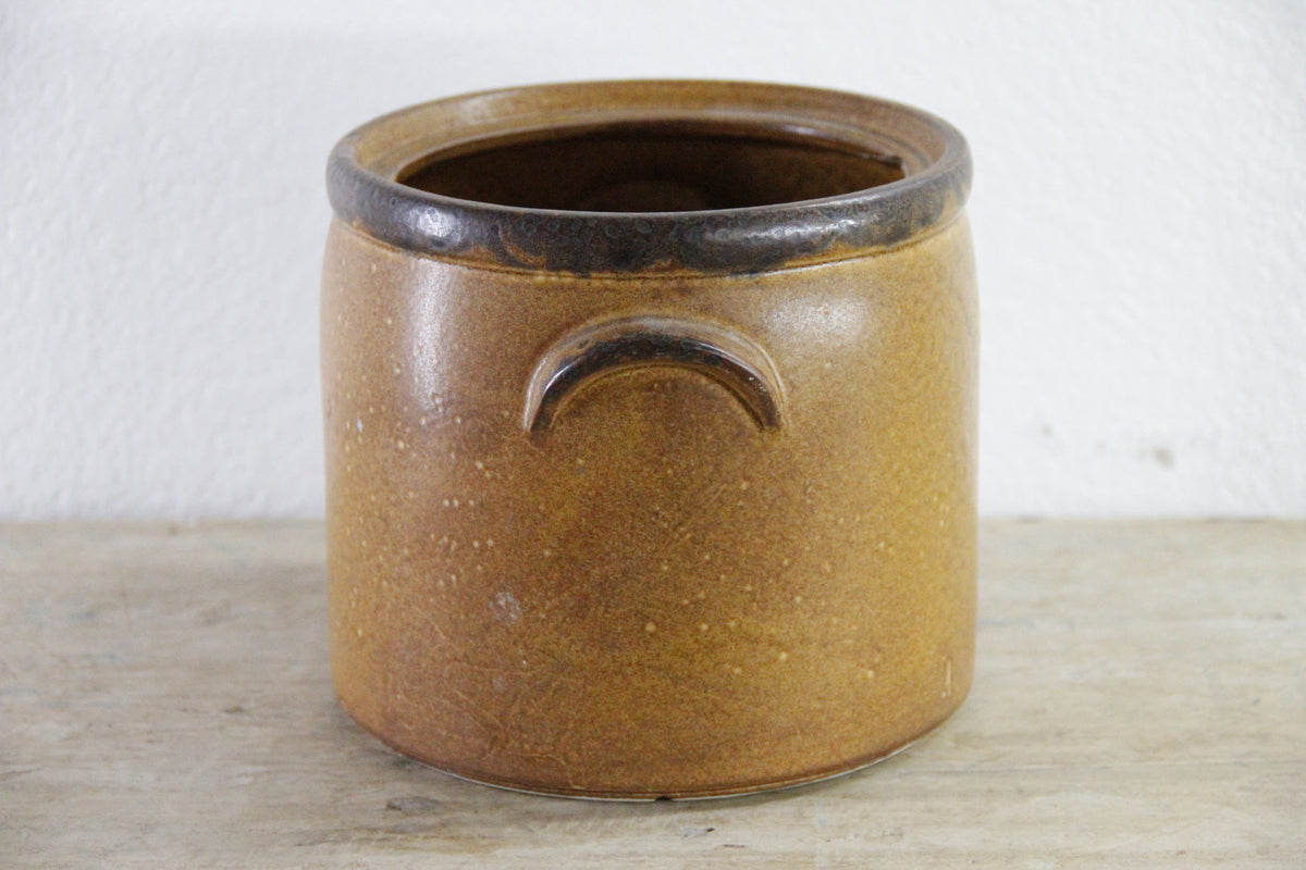 Vintage McCoy Pottery Crock | Two Handle Stoneware Planter