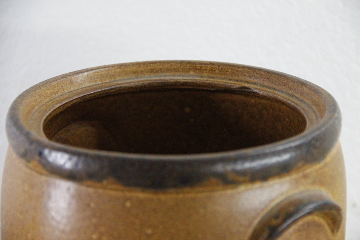 Vintage McCoy Pottery Crock | Two Handle Stoneware Planter