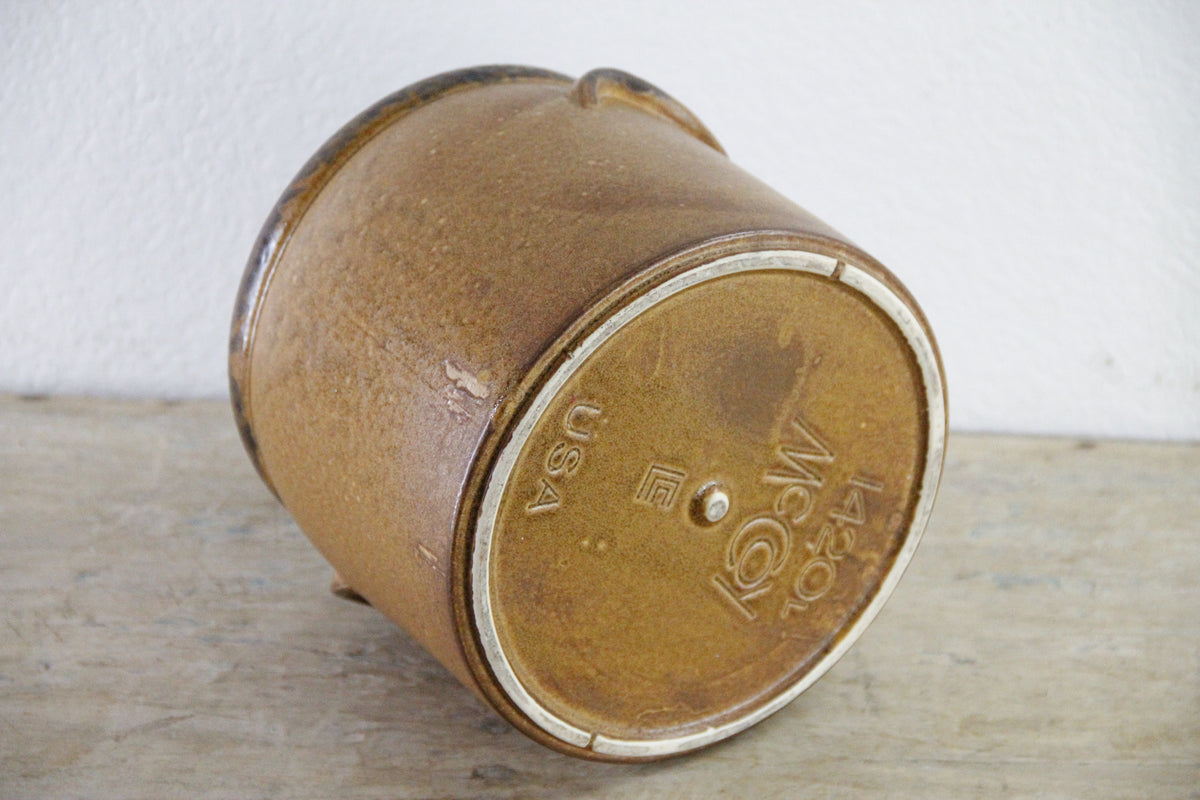 Vintage McCoy Pottery Crock | Two Handle Stoneware Planter