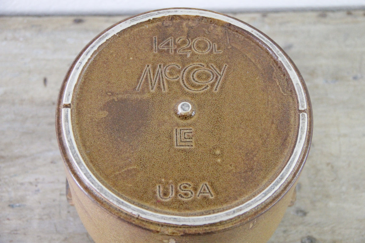 Vintage McCoy Pottery Crock | Two Handle Stoneware Planter