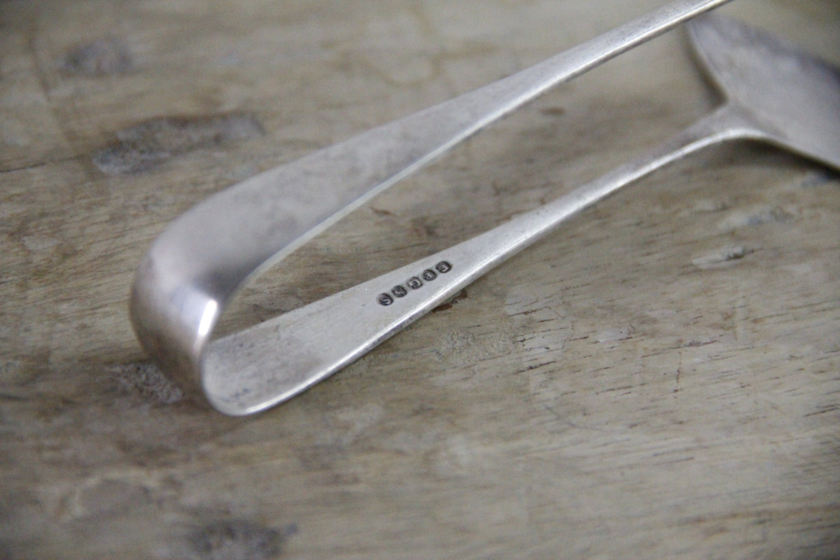 Antique Sardine Tongs English Silver Plate Figural Fish