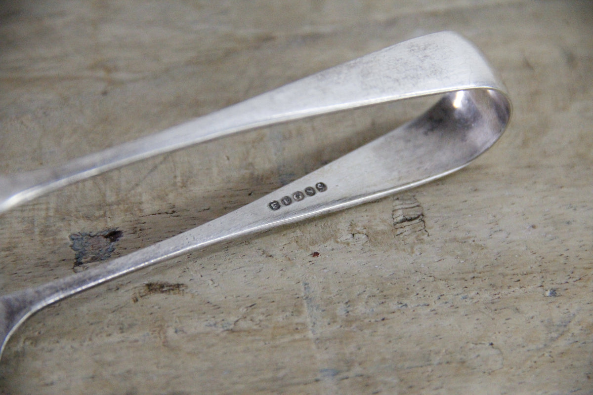 Antique Sardine Tongs English Silver Plate Figural Fish