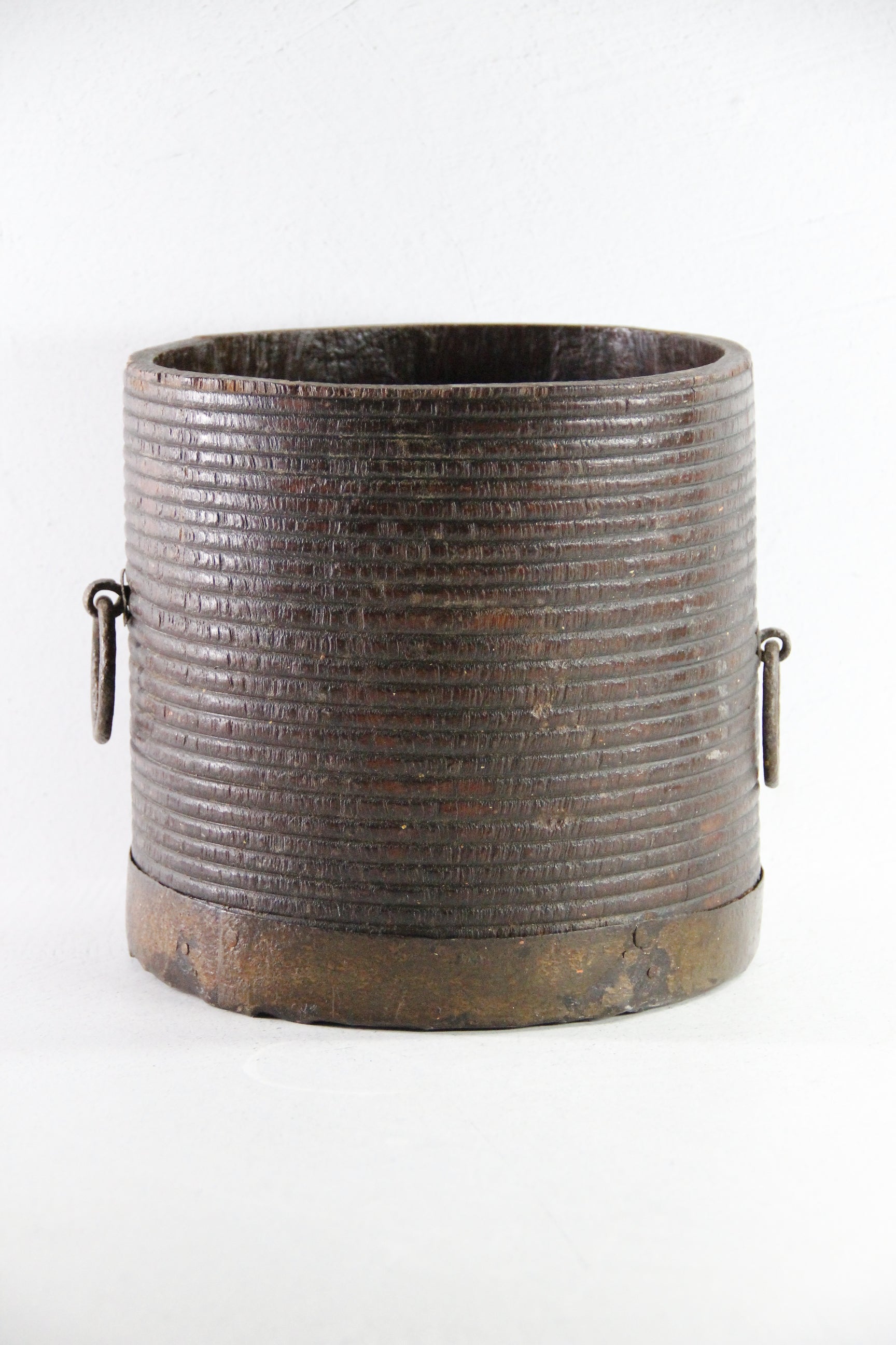 Antique Grain Bucket | 19th Century Metal Clad Measure