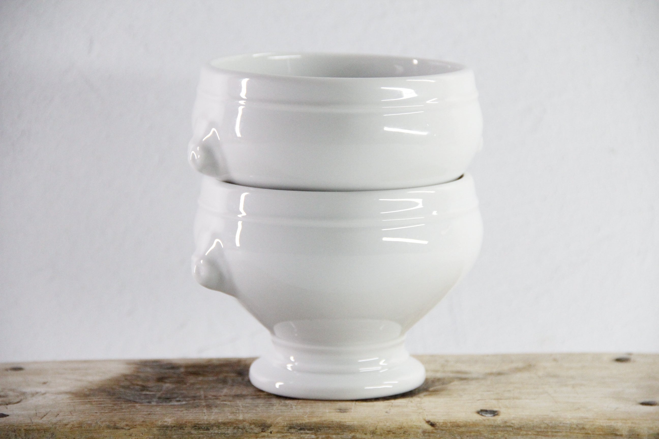 Lion Head Soup Bowl Vintage | French Set of Two