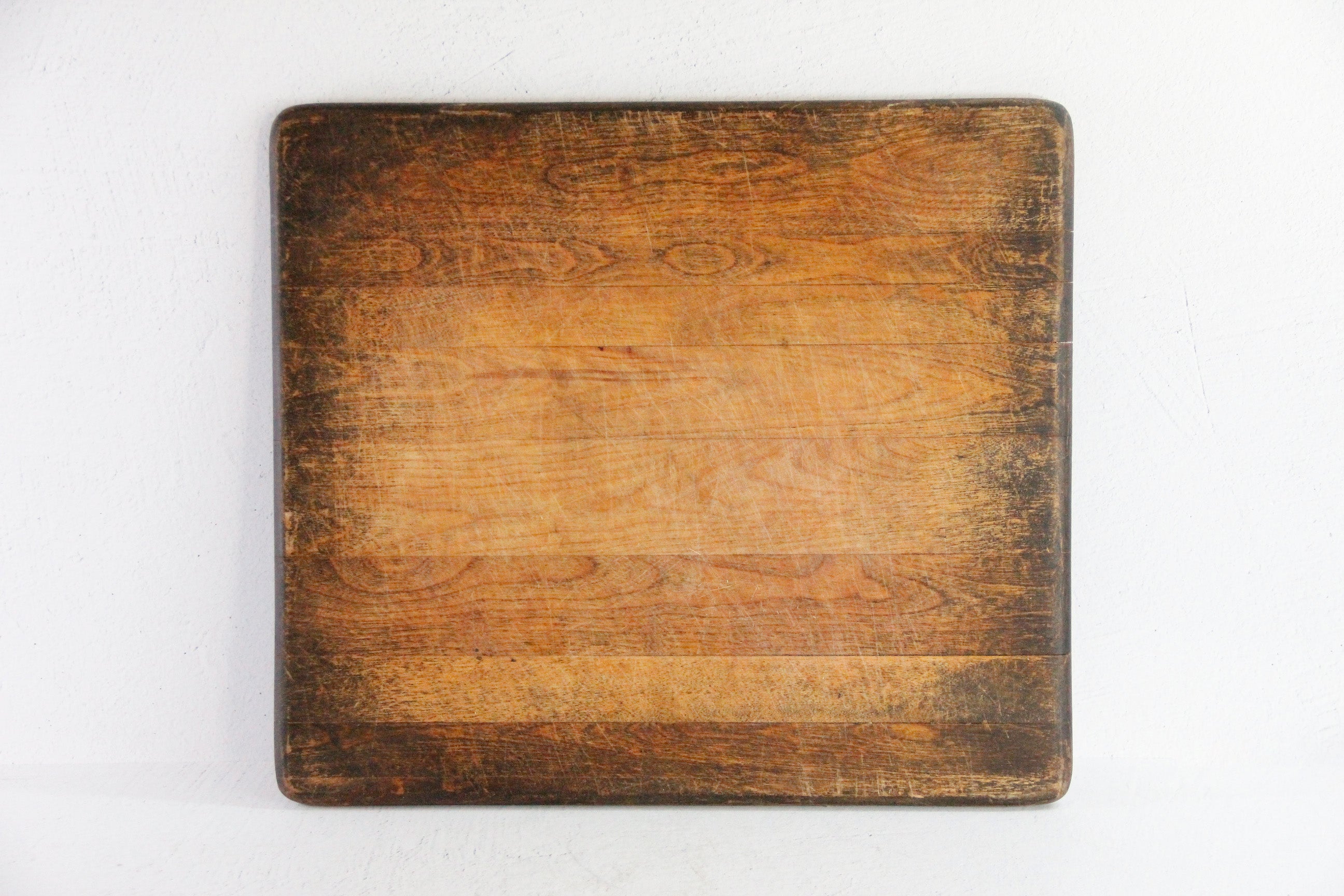 Antique Wooden Cutting Board | Primitive Oak Bread Board