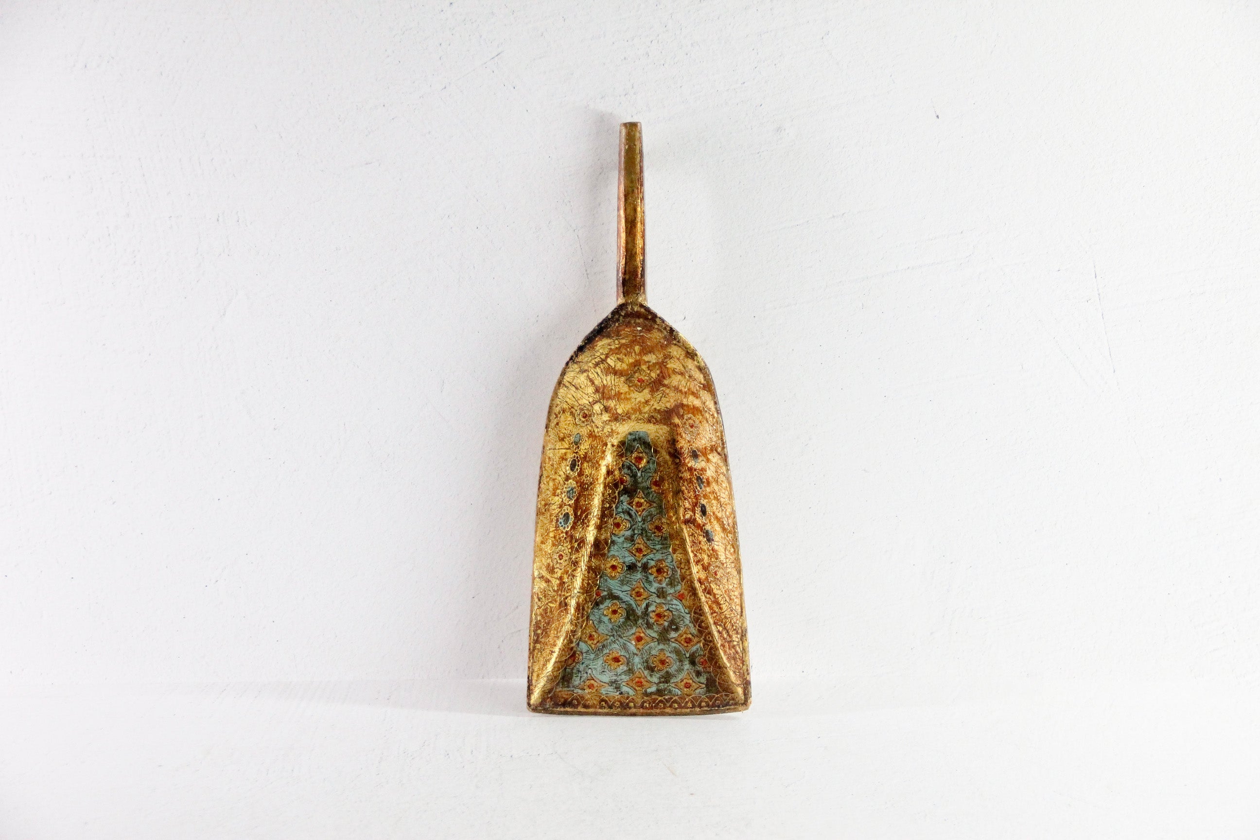 Vintage Italian Florentine Scoop | Hand Made Gilt Fireplace Shovel
