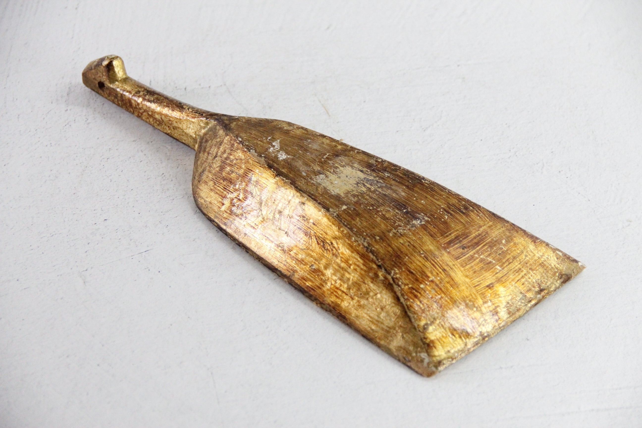 Vintage Italian Florentine Scoop | Hand Made Gilt Fireplace Shovel