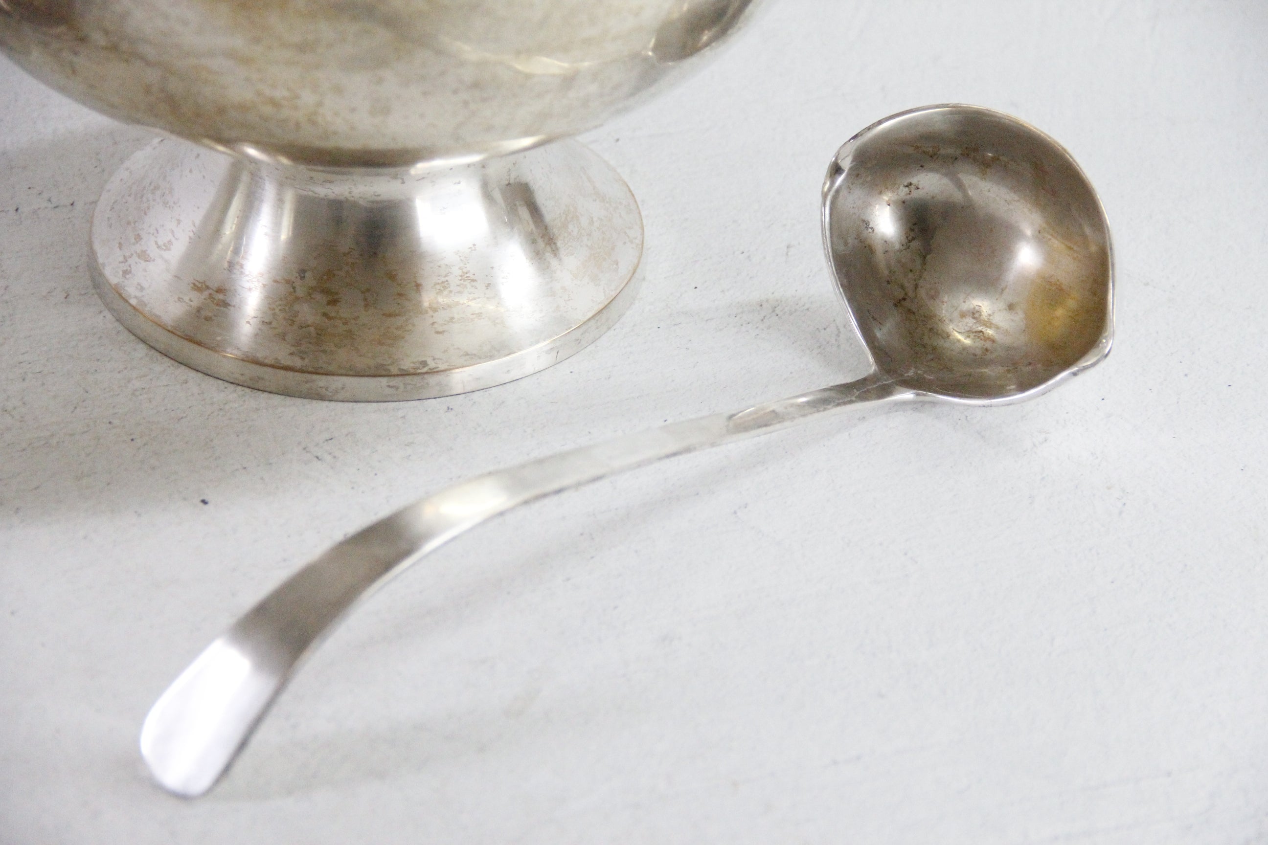Silver Plated Punch Bowl Set Vintage 10 PC