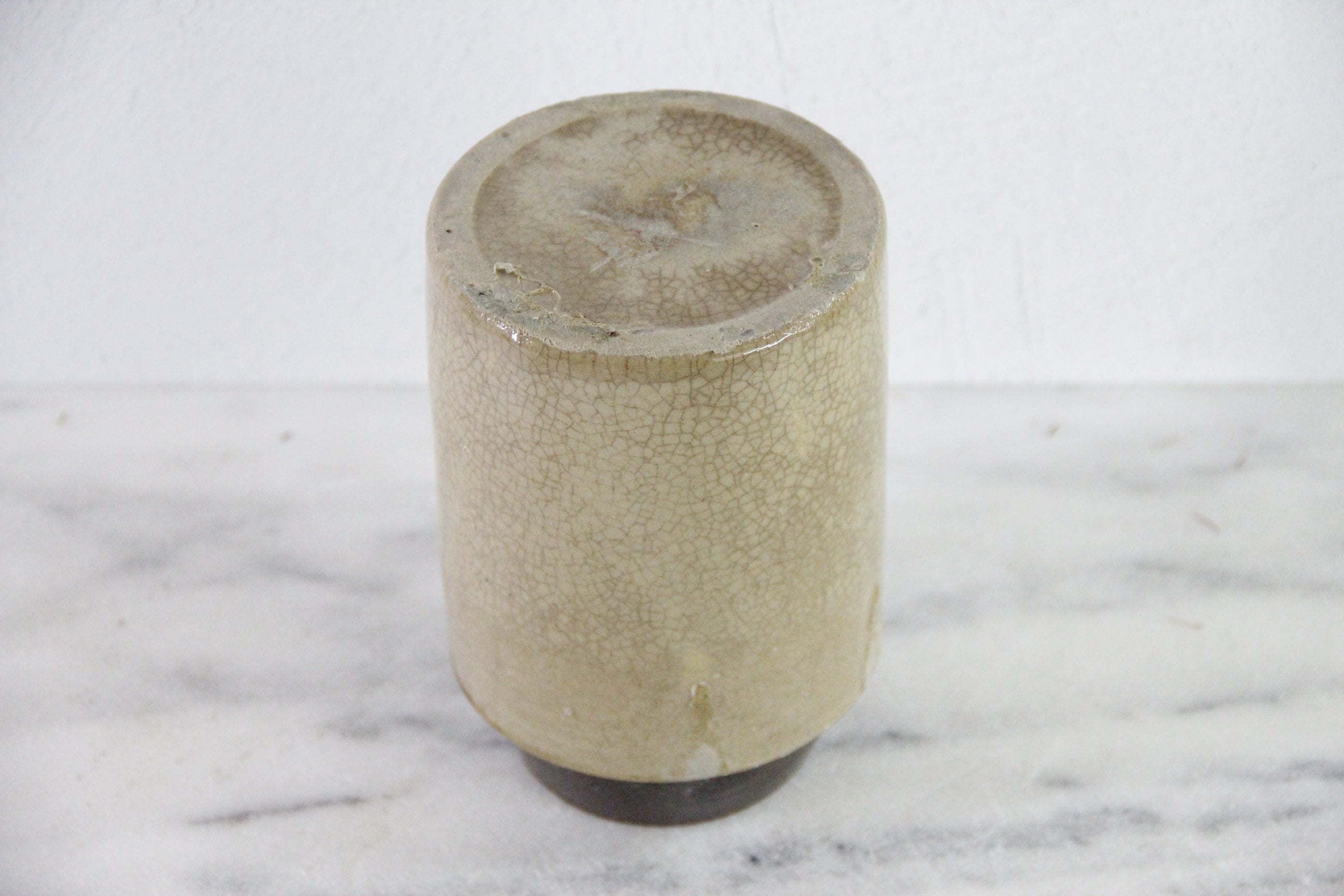 Antique Stoneware Crock Canning Jar | Craquealure Two Tone