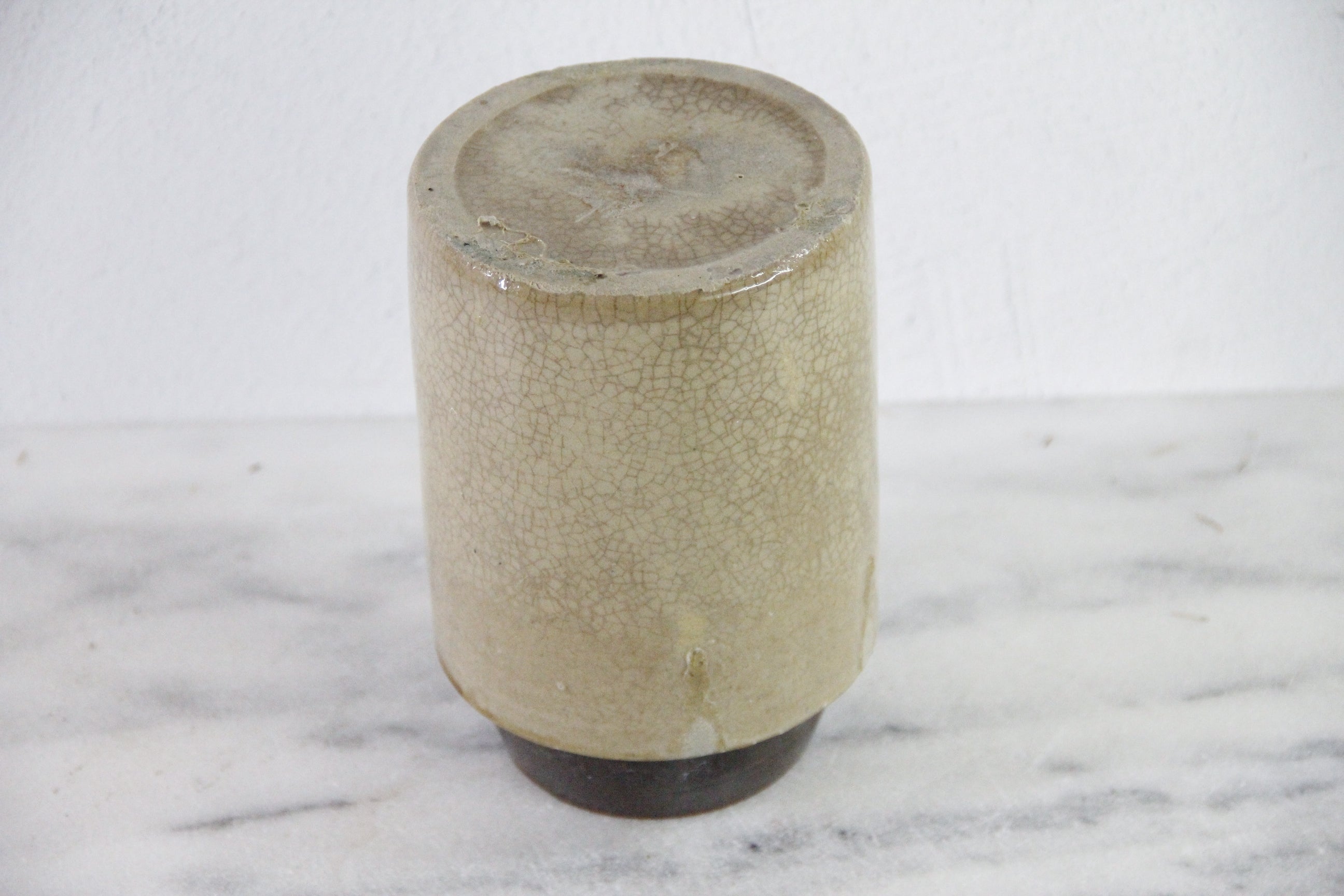 Antique Stoneware Crock Canning Jar | Craquealure Two Tone