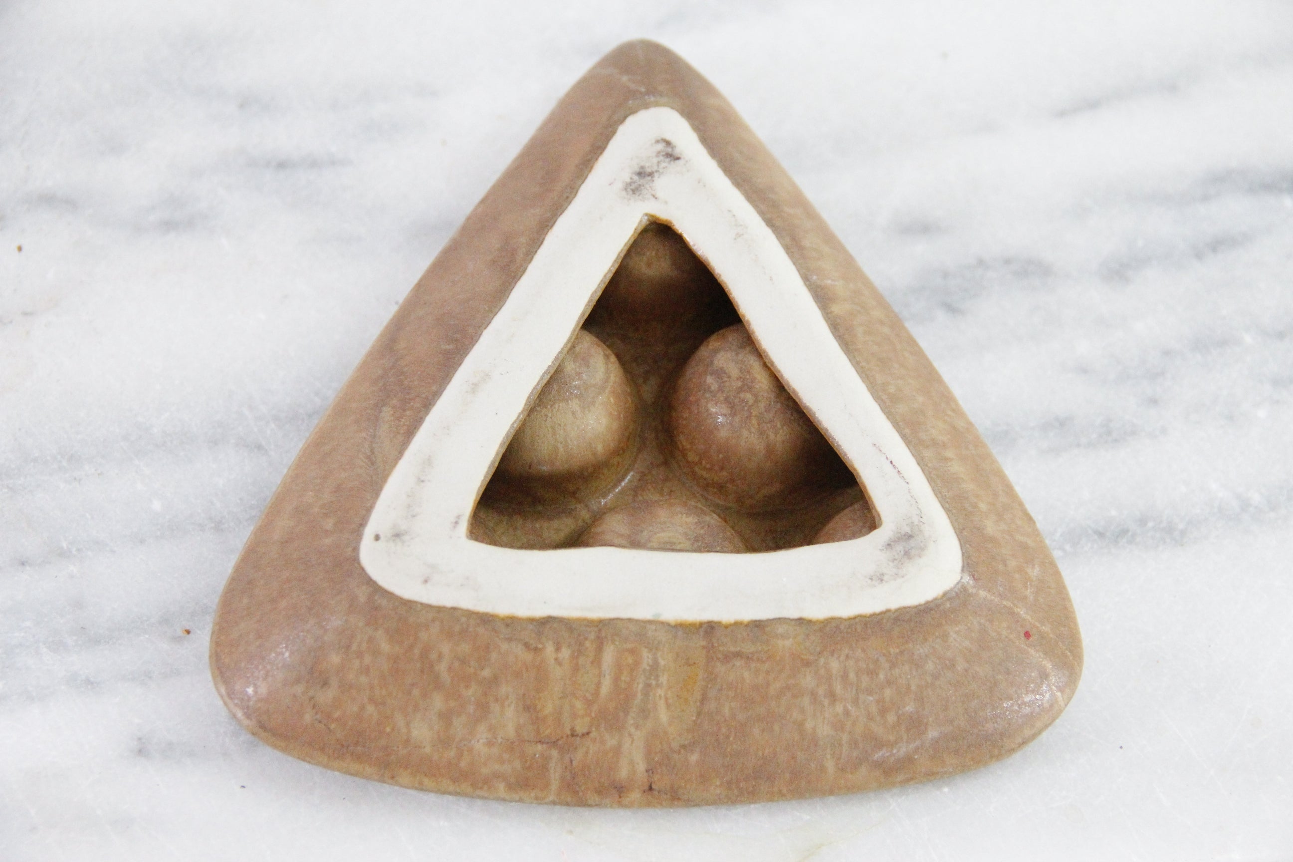French Escargot Dish | Vintage Handmade Stoneware Pottery