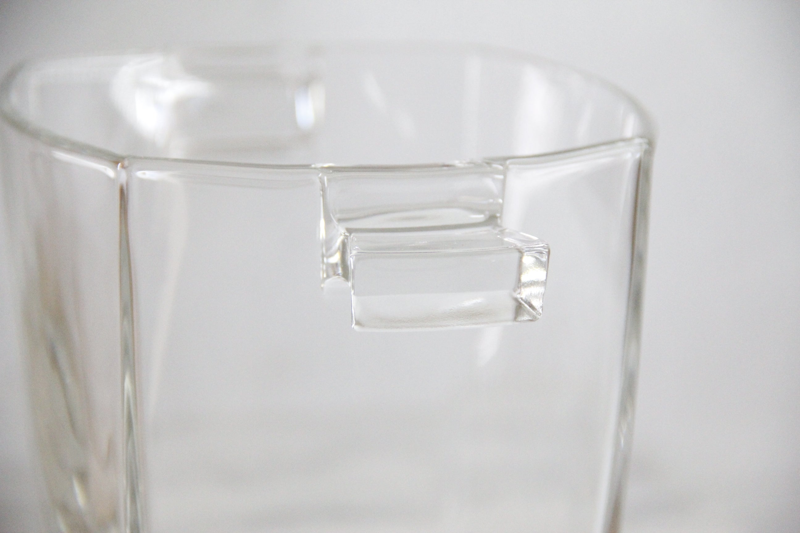 Vintage Glass Ice Bucket Stamped France | Art Deco