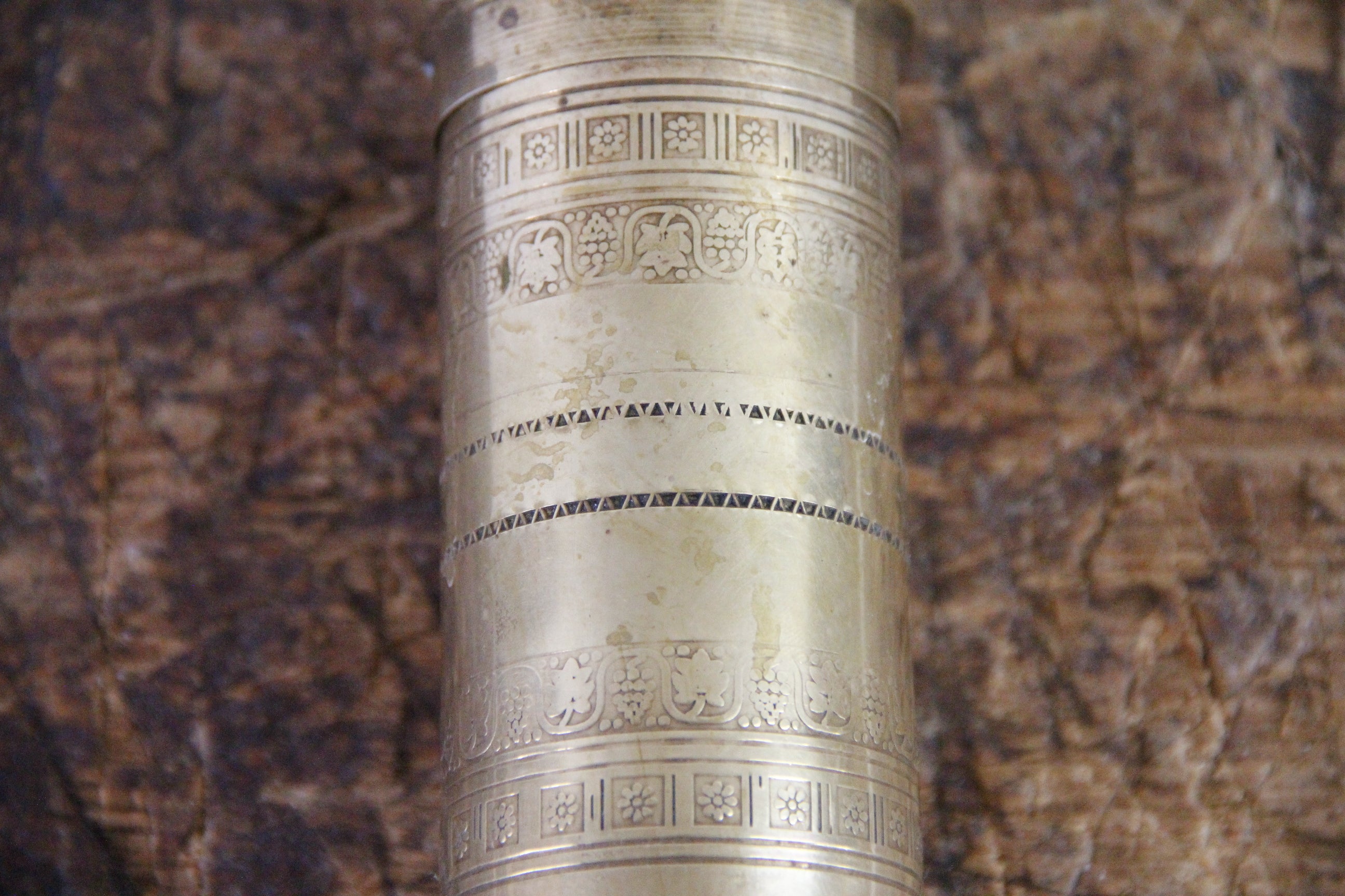 Vintage Brass Pepper Mill | Authentic Stamped Made in Greece