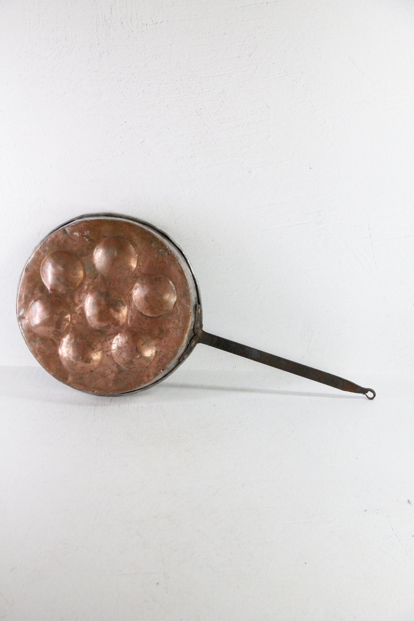 Antique Copper Pan | Egg/Escargot Poaching with Handle